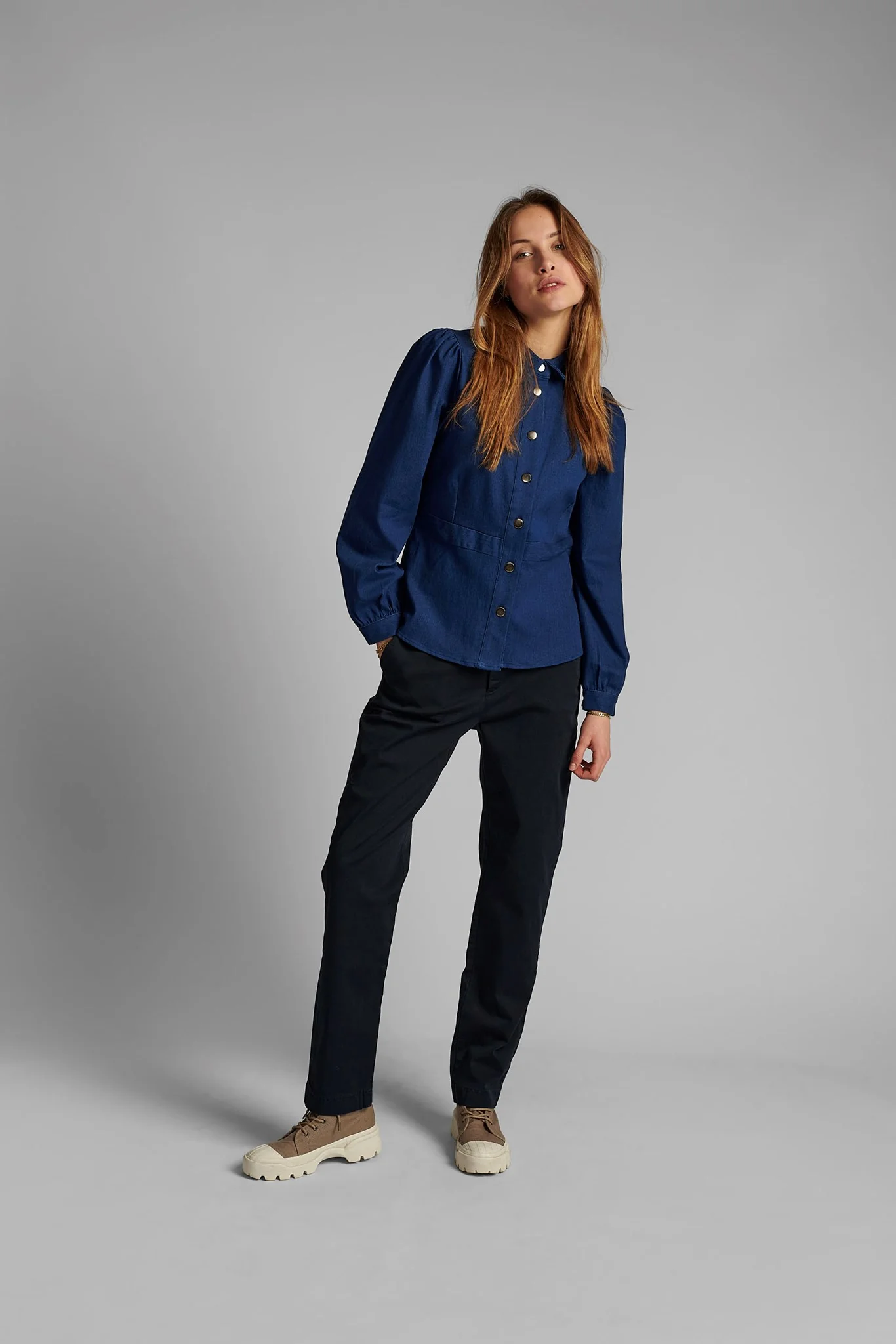 NUBARBARA SHIRT - Dark Blue Denim - Image 3
