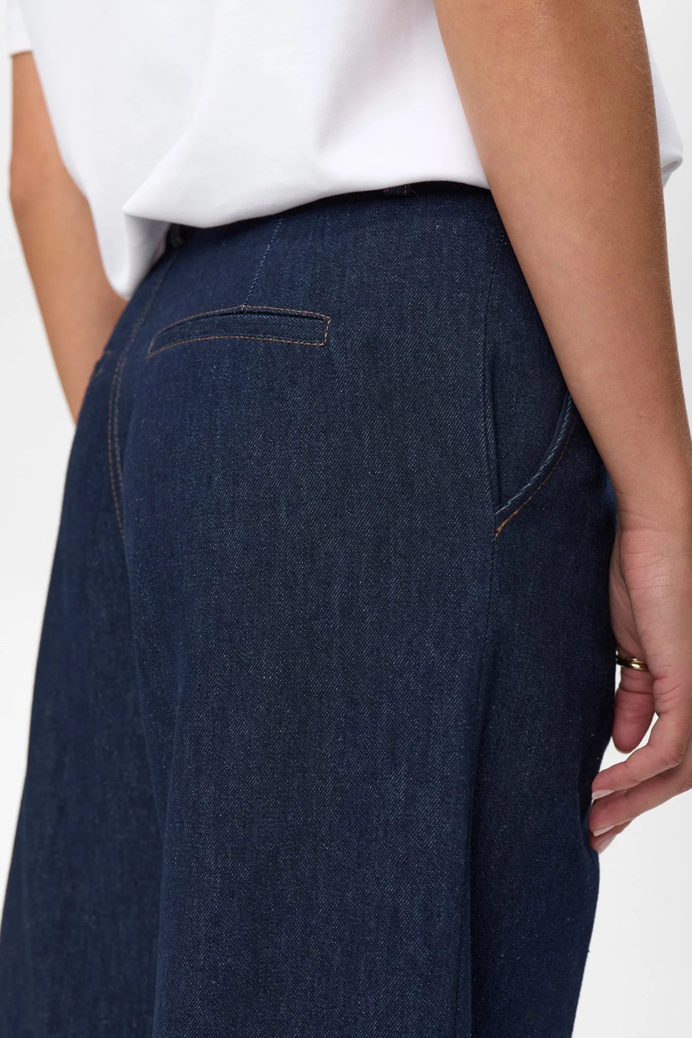 NUBELIS DENIM LONG PANTS  - Dark Blue Denim - Image 4