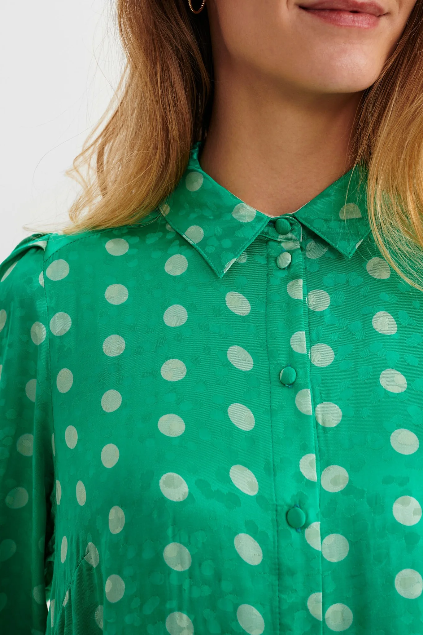 NUBELL SHIRT DRESS - Simply Green - Image 5
