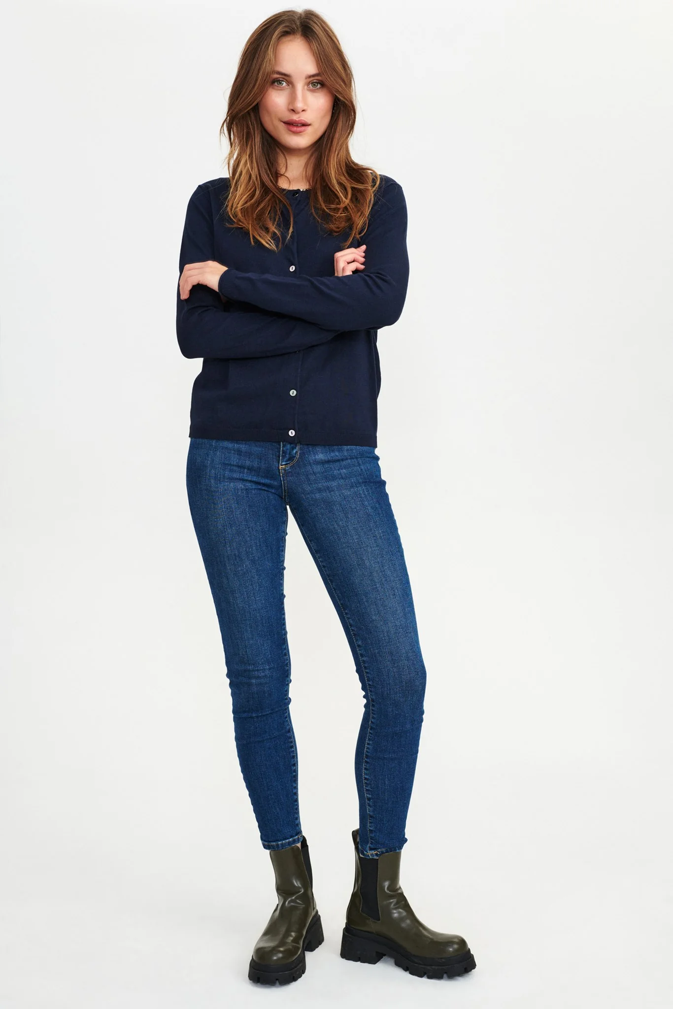 NUBIA CARDIGAN - NOOS - Dark Sapphire - Image 3