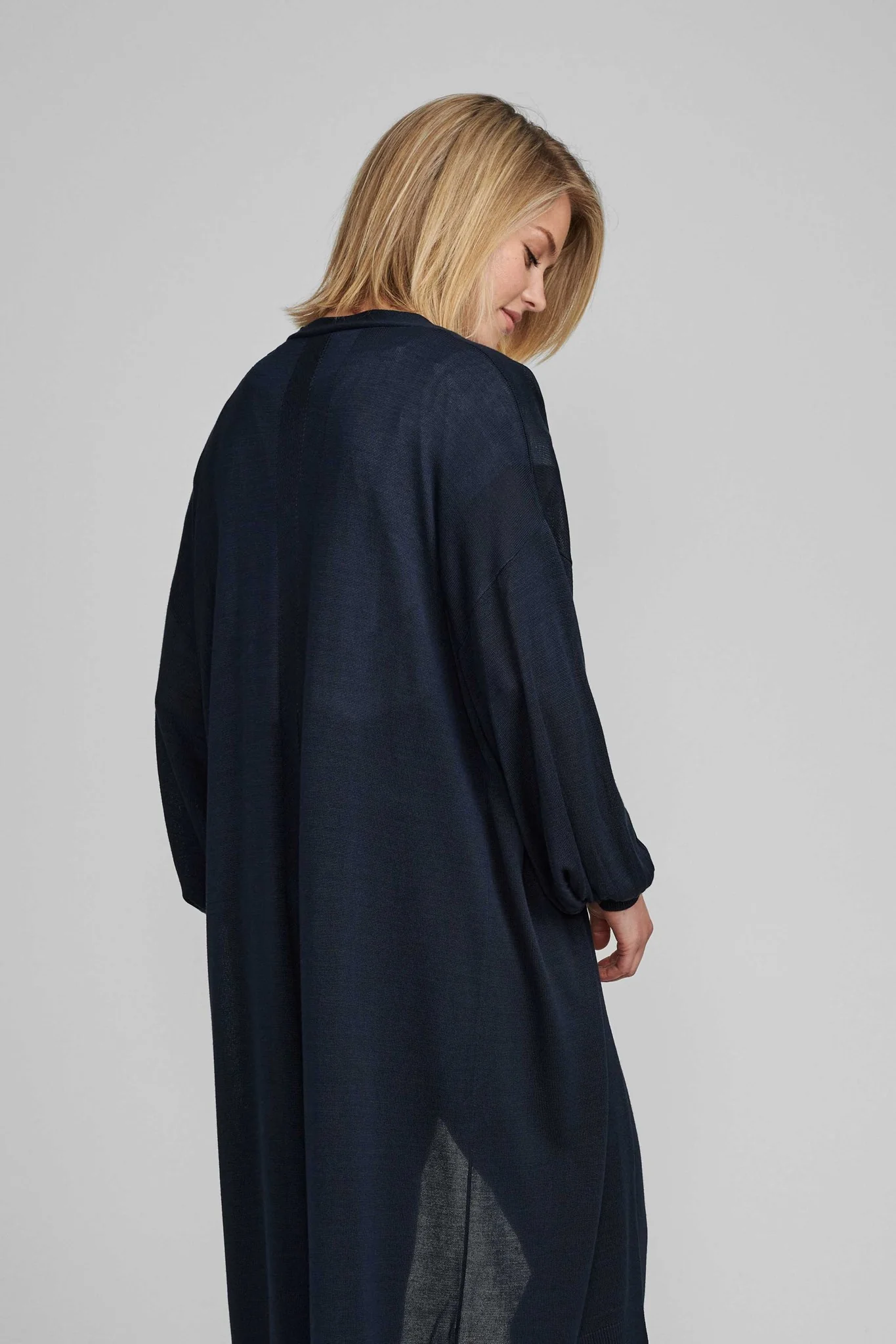 NUBIA LONG CARDIGAN - NOOS - Dark Sapphire - Image 2