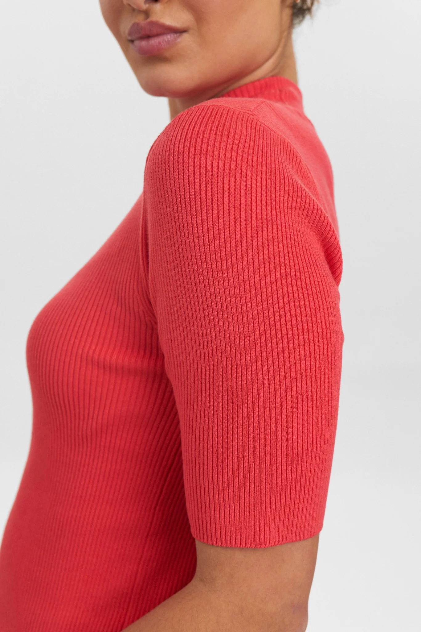 NUBIA SS PULLOVER CROPPED - Geranium - Image 5