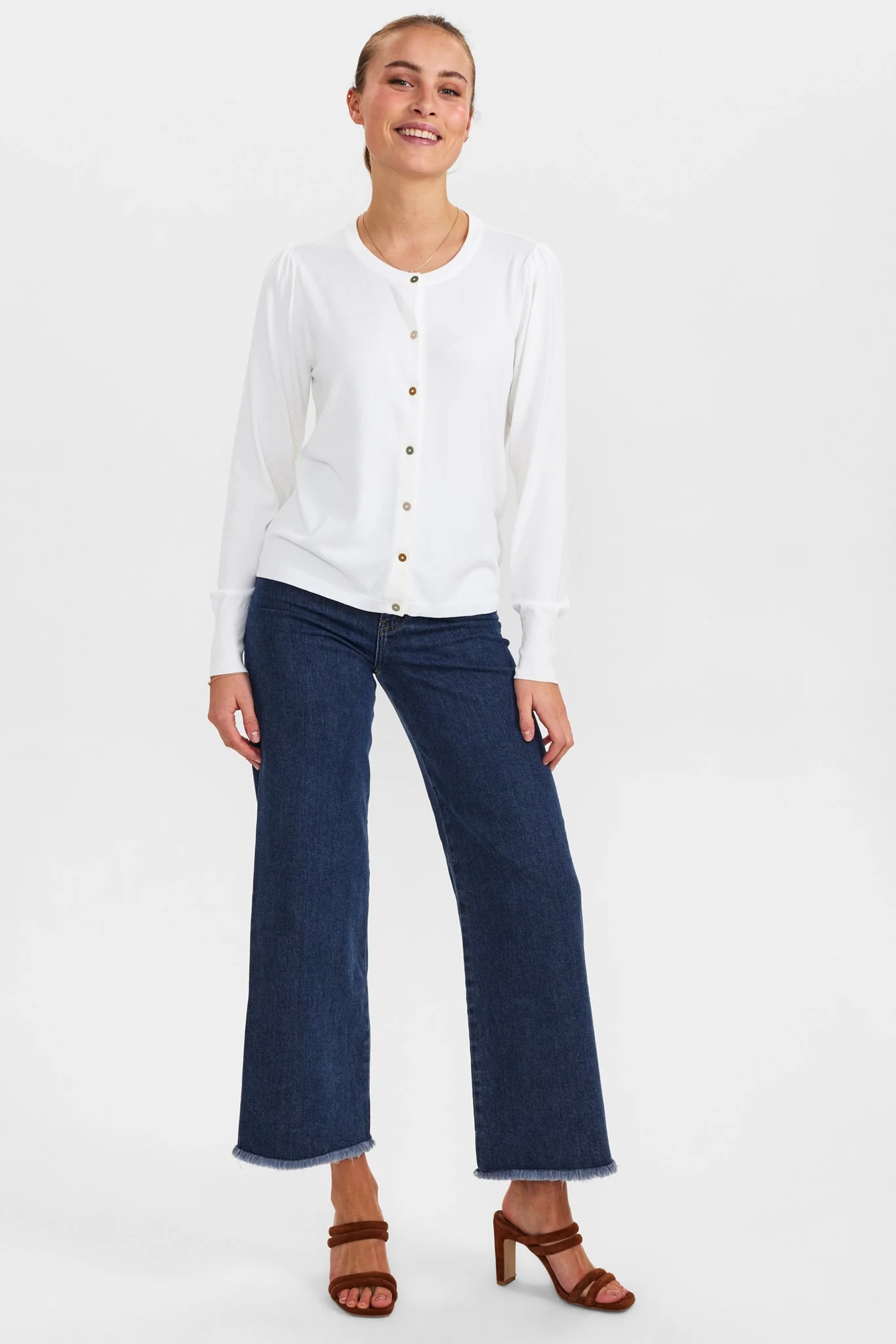 NUBIACIA CARDIGAN - NOOS - Cloud Dancer - Image 3