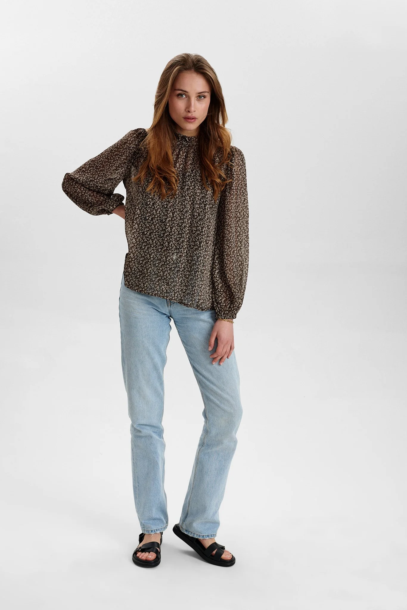 NUBIANCA BLOUSE - Toroise Shell - Image 3