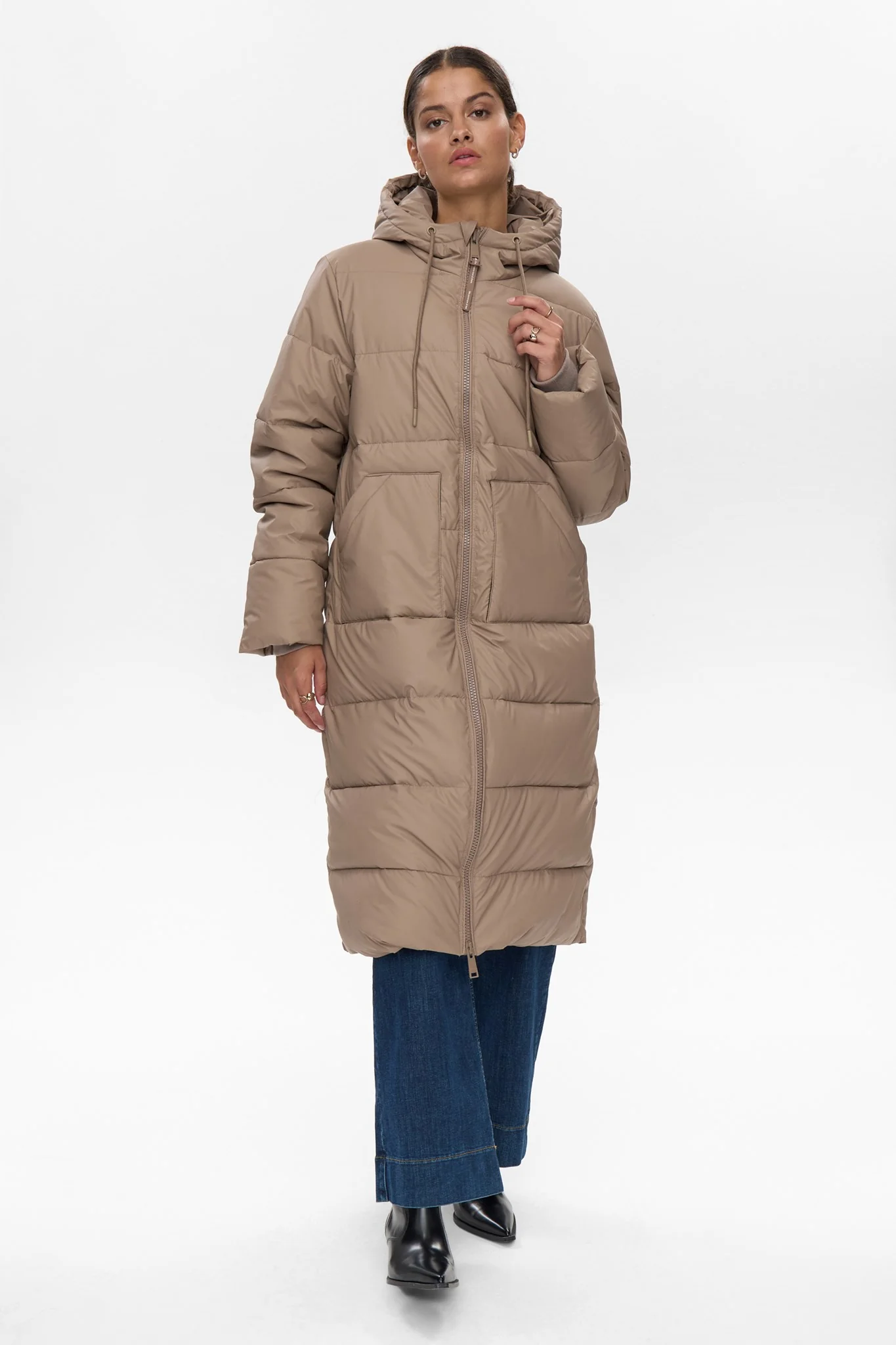 NUBIRRA LONG JACKET - Taupe Gray - Image 3