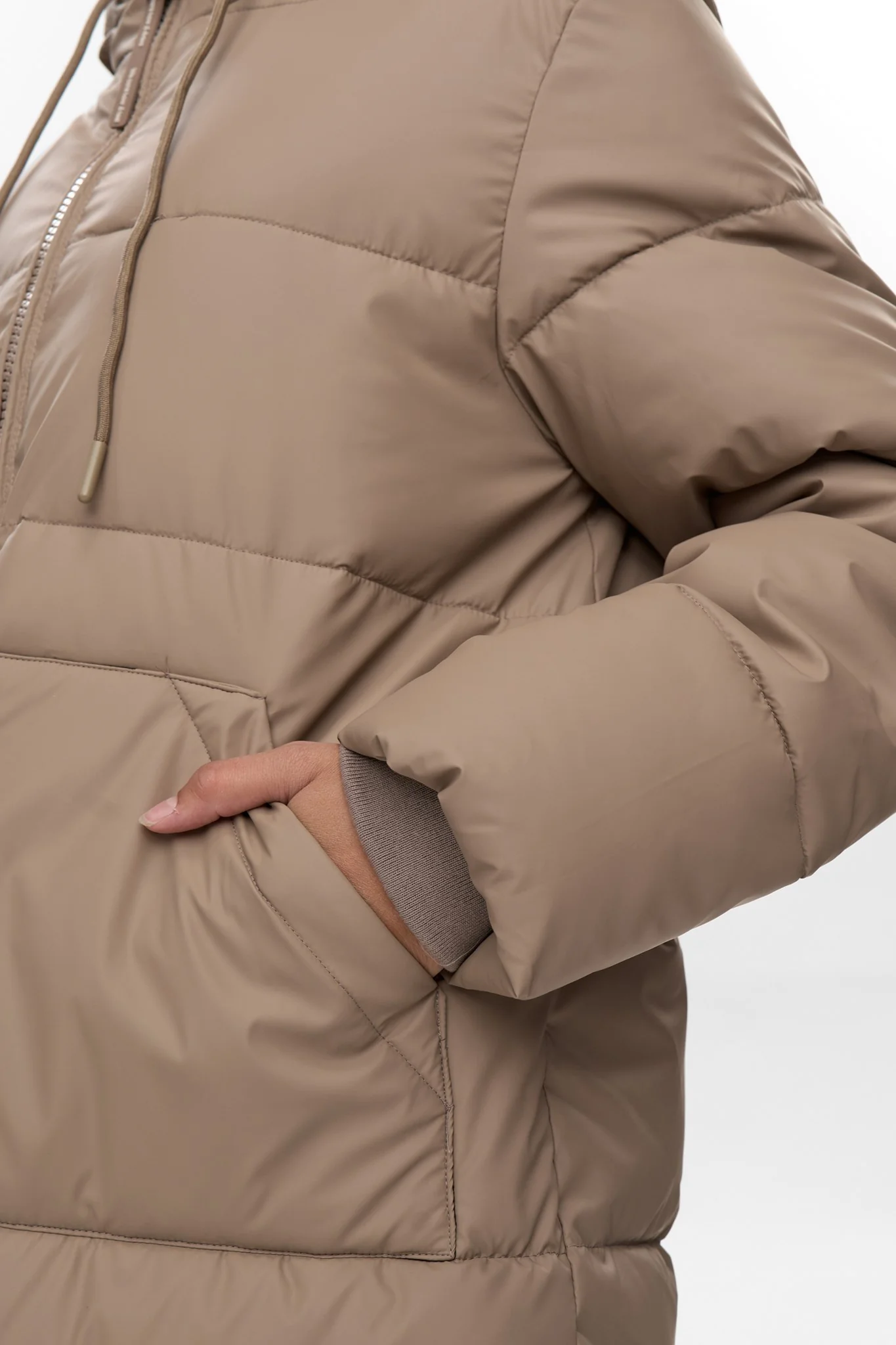 NUBIRRA LONG JACKET - Taupe Gray - Image 5