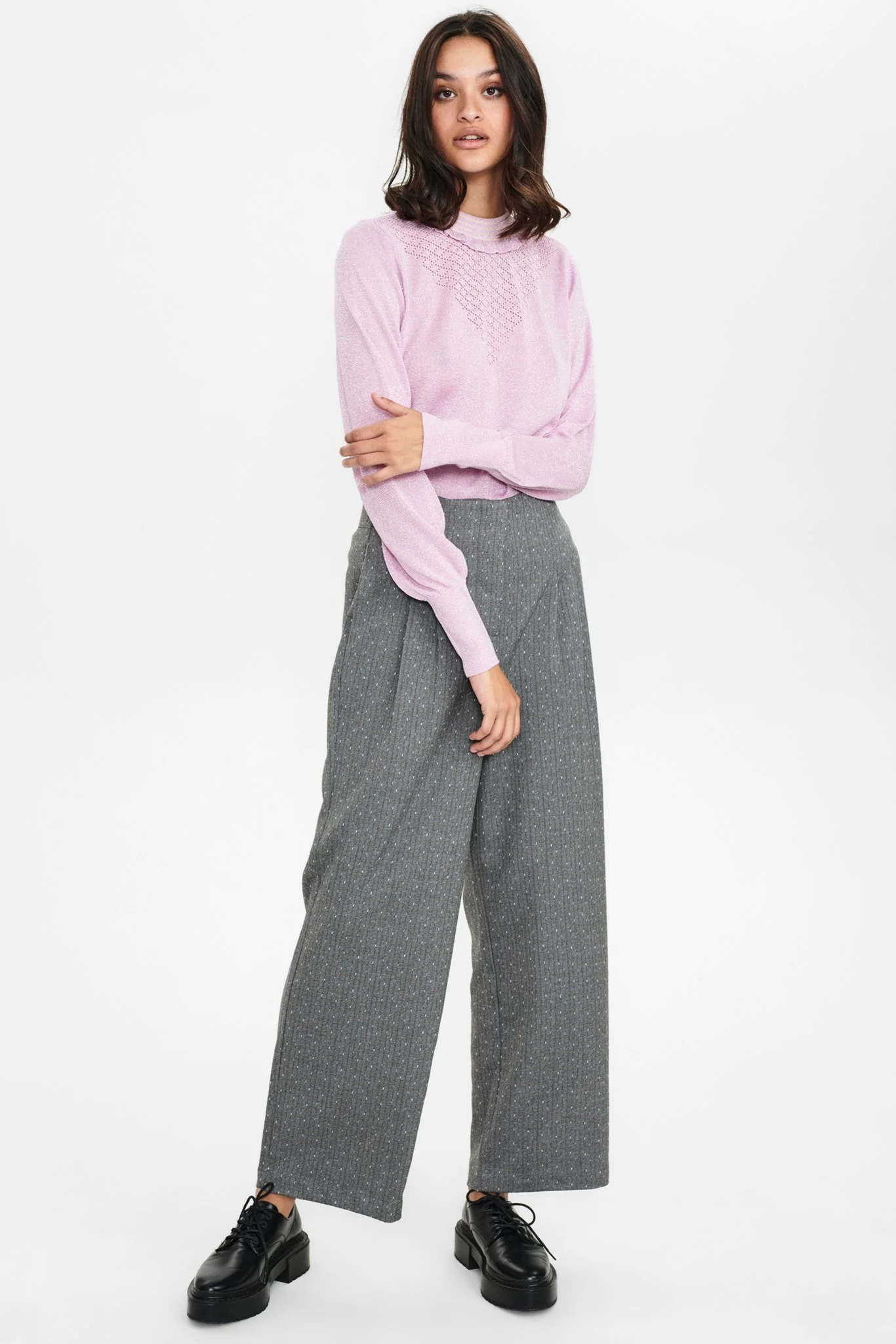 NUBJORG PANTS - Medium Grey mel - Image 3