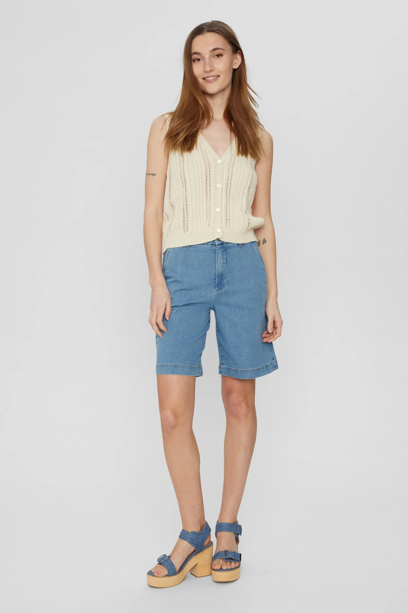 NUBLAIR VEST TOP  - Sandshell - Image 3