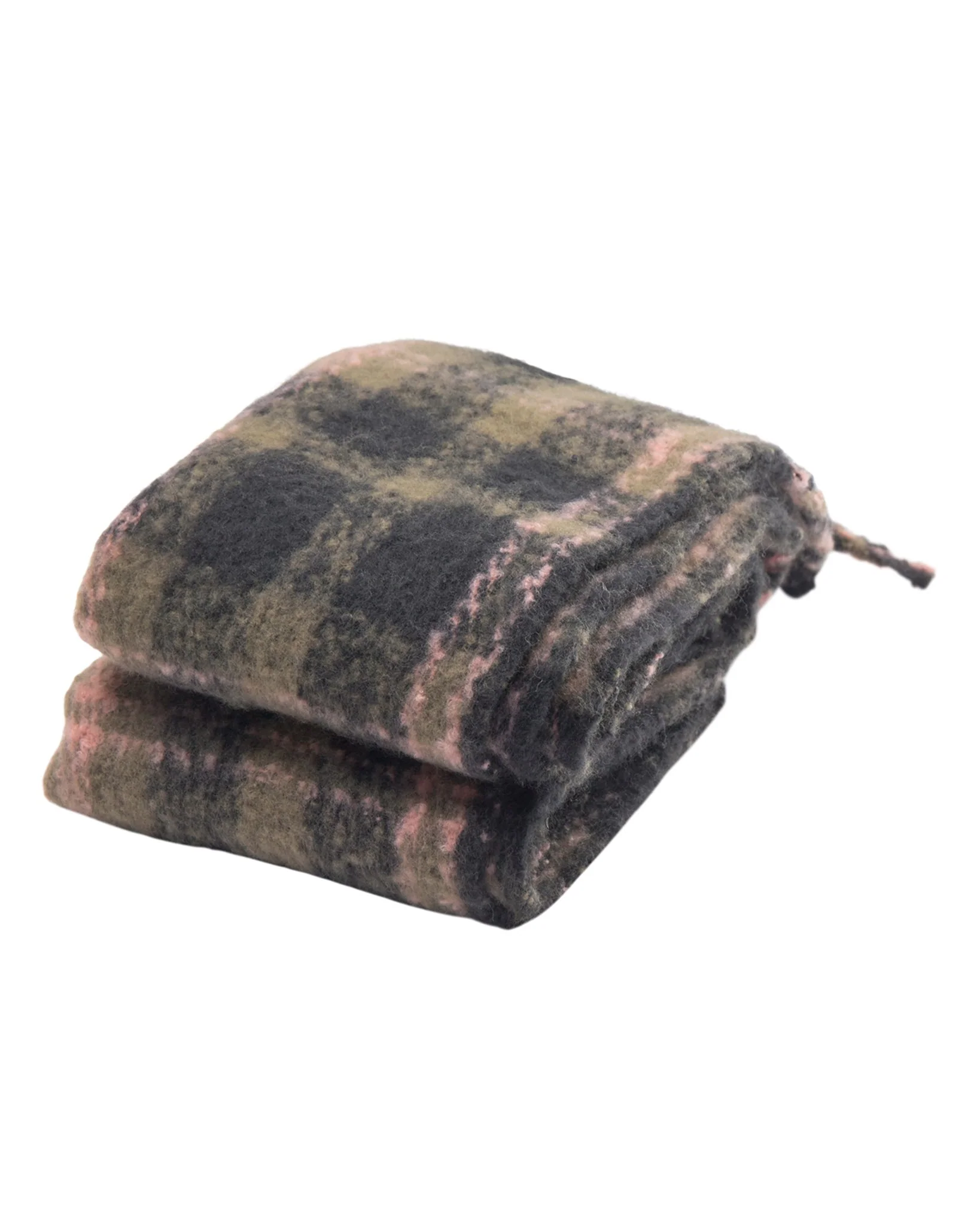 NUBOMBAY CHECK SCARF - Grape leaf - Image 2