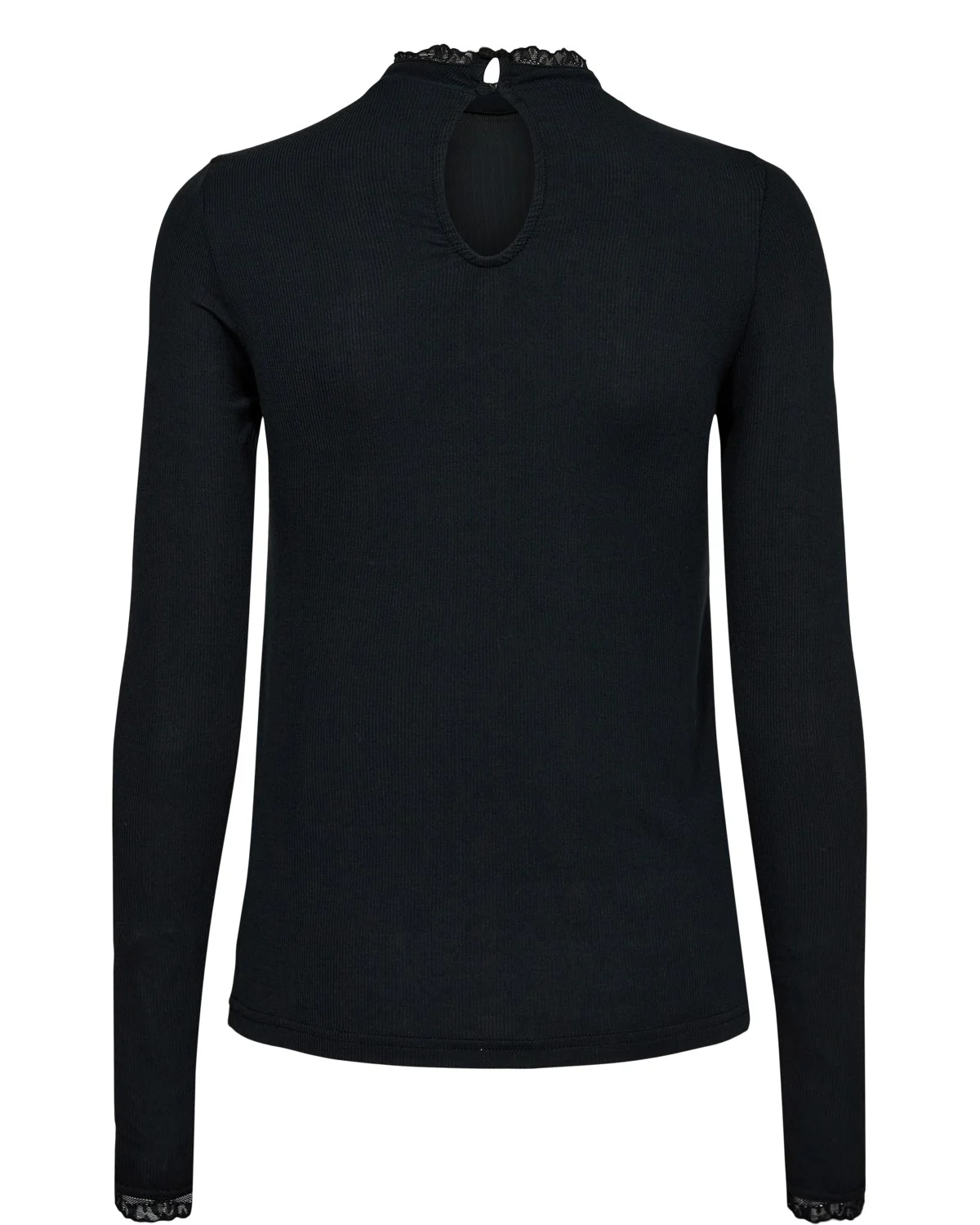 NUBOWIE LACE BLOUSE - Caviar - Image 7