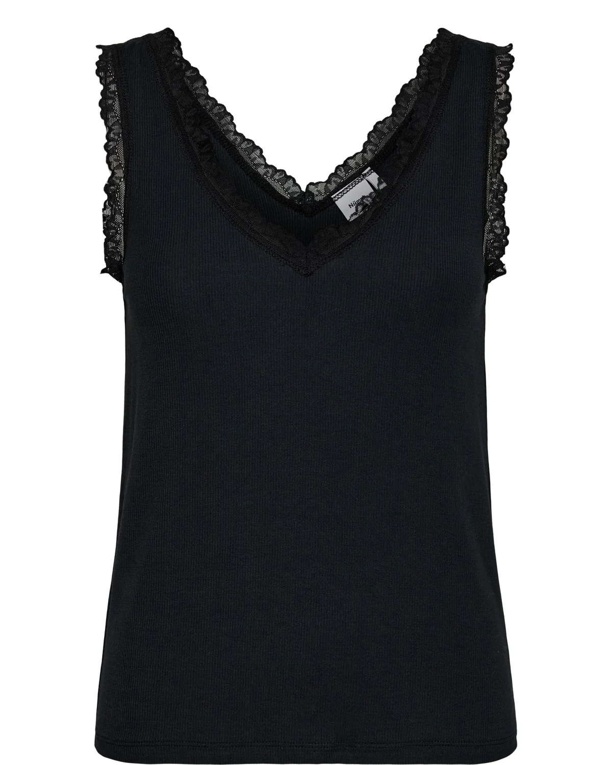 NUBOWIE LACE TOP - Caviar - Image 6
