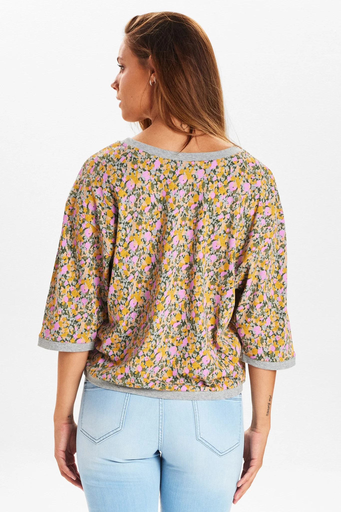 NUBRIGHED BLOUSE - Medium Grey mel - Image 2