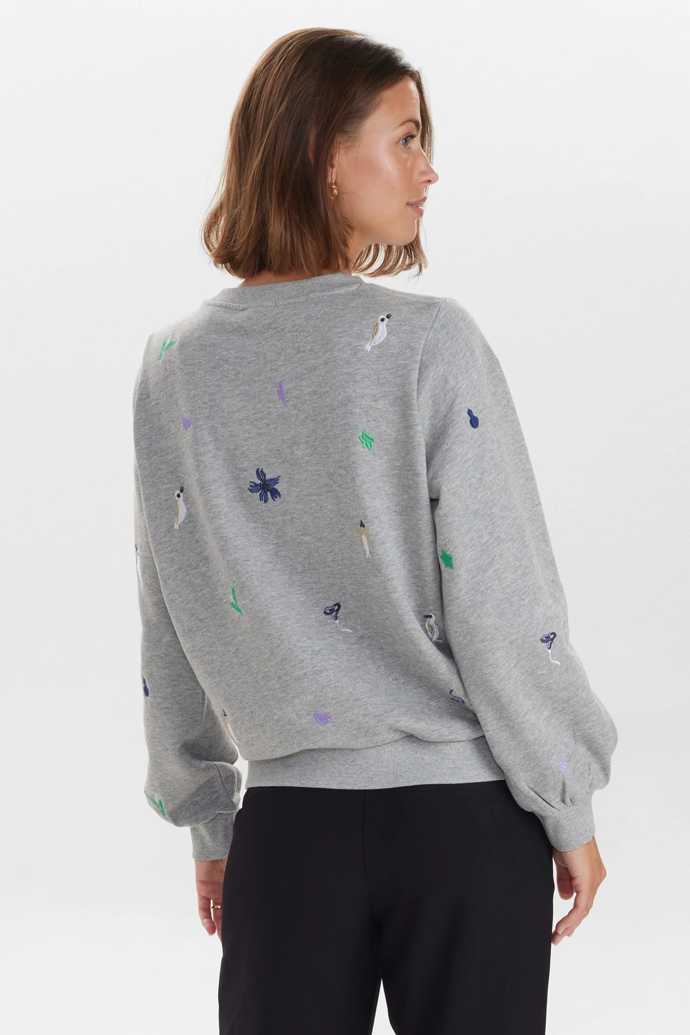 NUBRITTANY SWEAT - Medium Grey mel - Image 2
