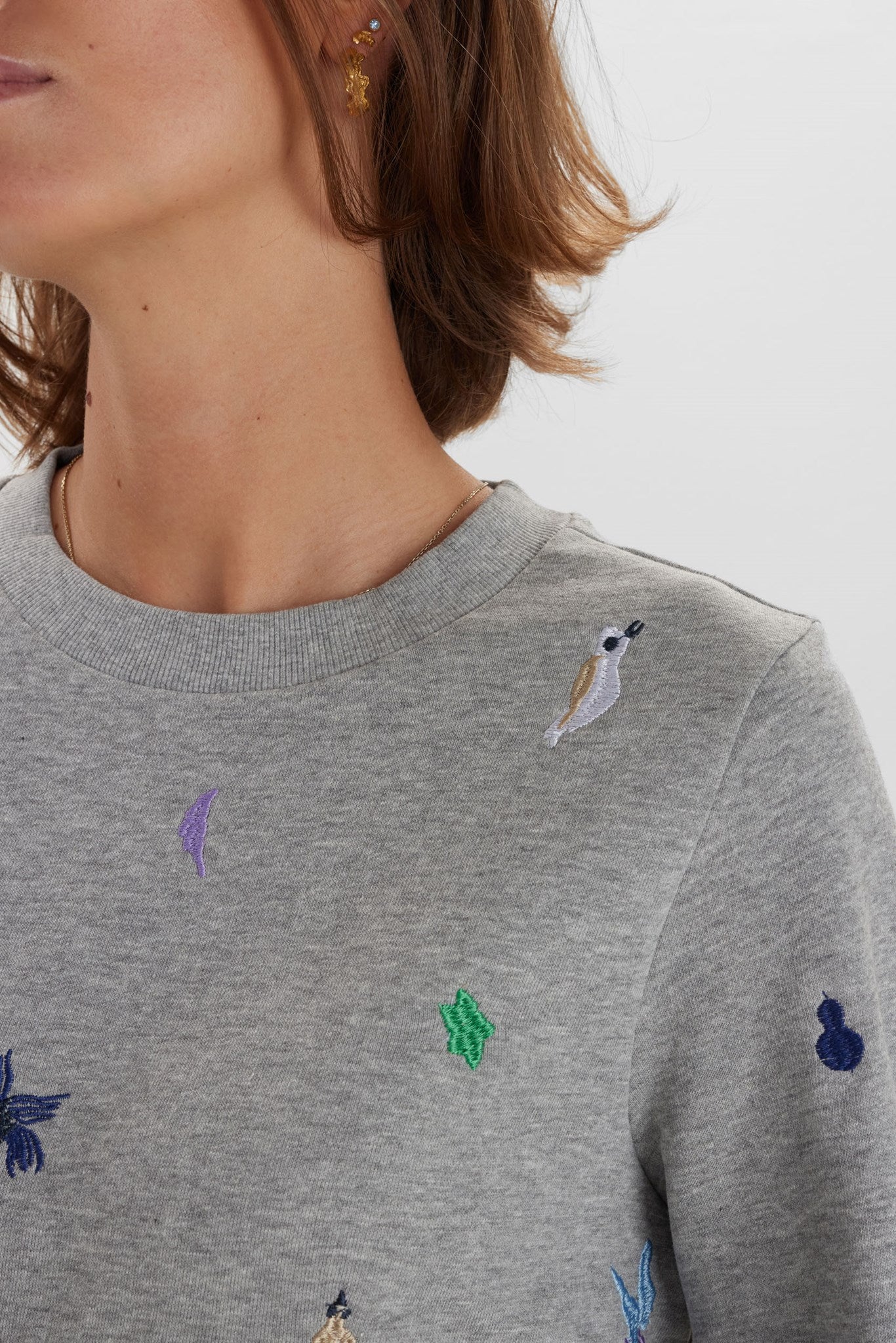 NUBRITTANY SWEAT - Medium Grey mel - Image 5
