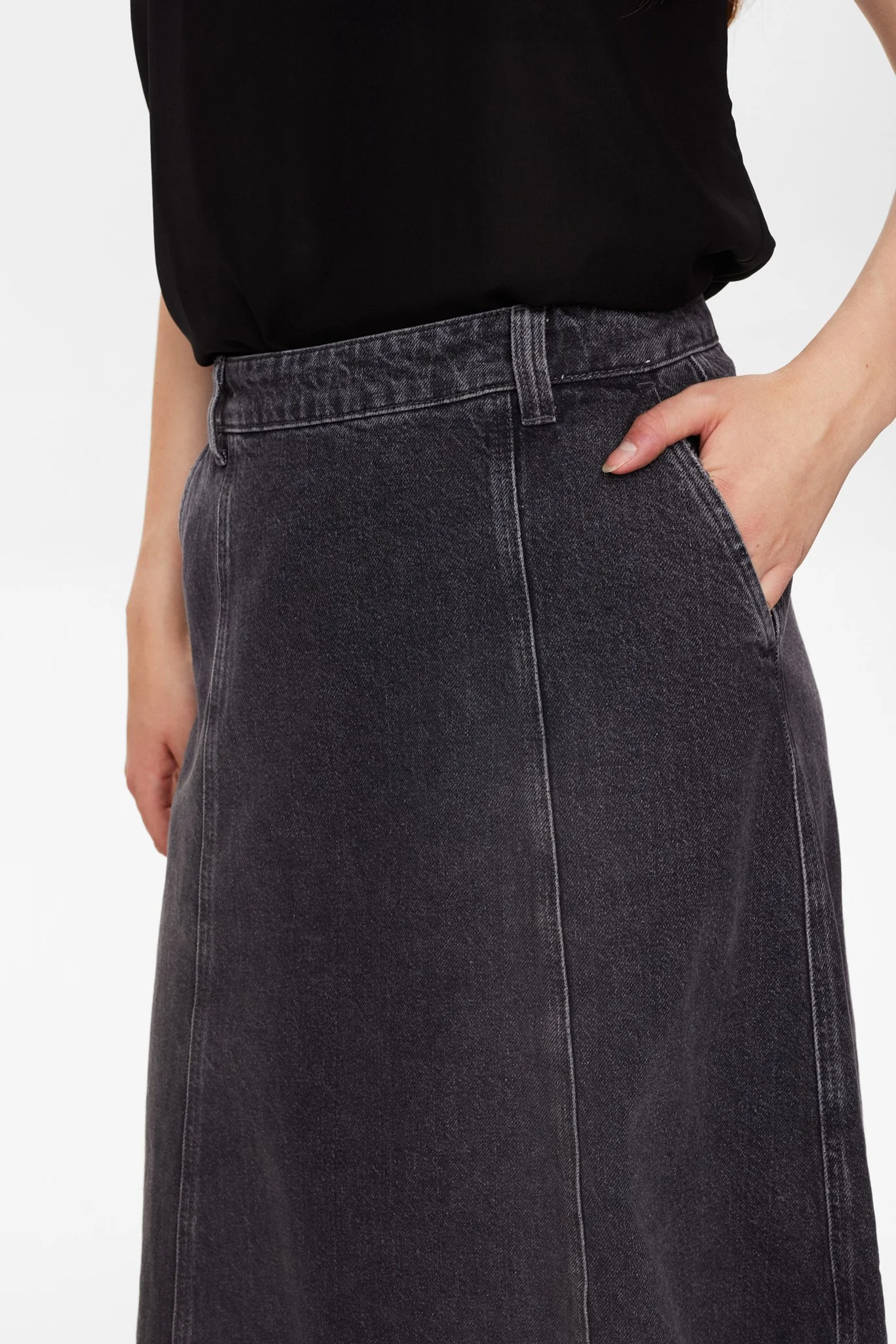 NUBROOKLYN SKIRT - Grey Denim - Image 4