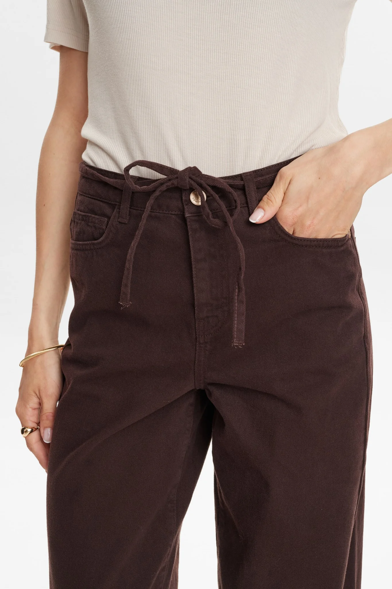 NUBROOKLYN SOLID JEANS - Black Coffee - Image 4