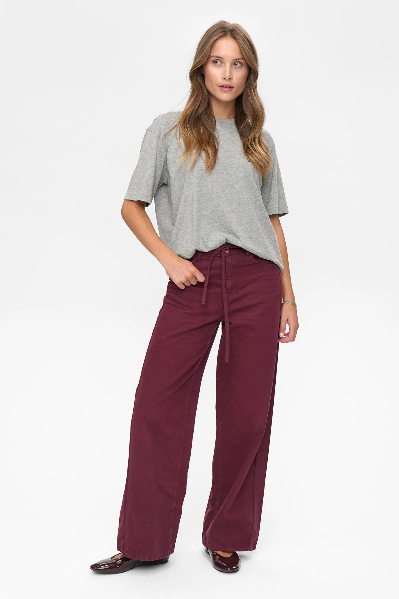 NUBROOKLYN SOLID JEANS - Winetasting - Image 3