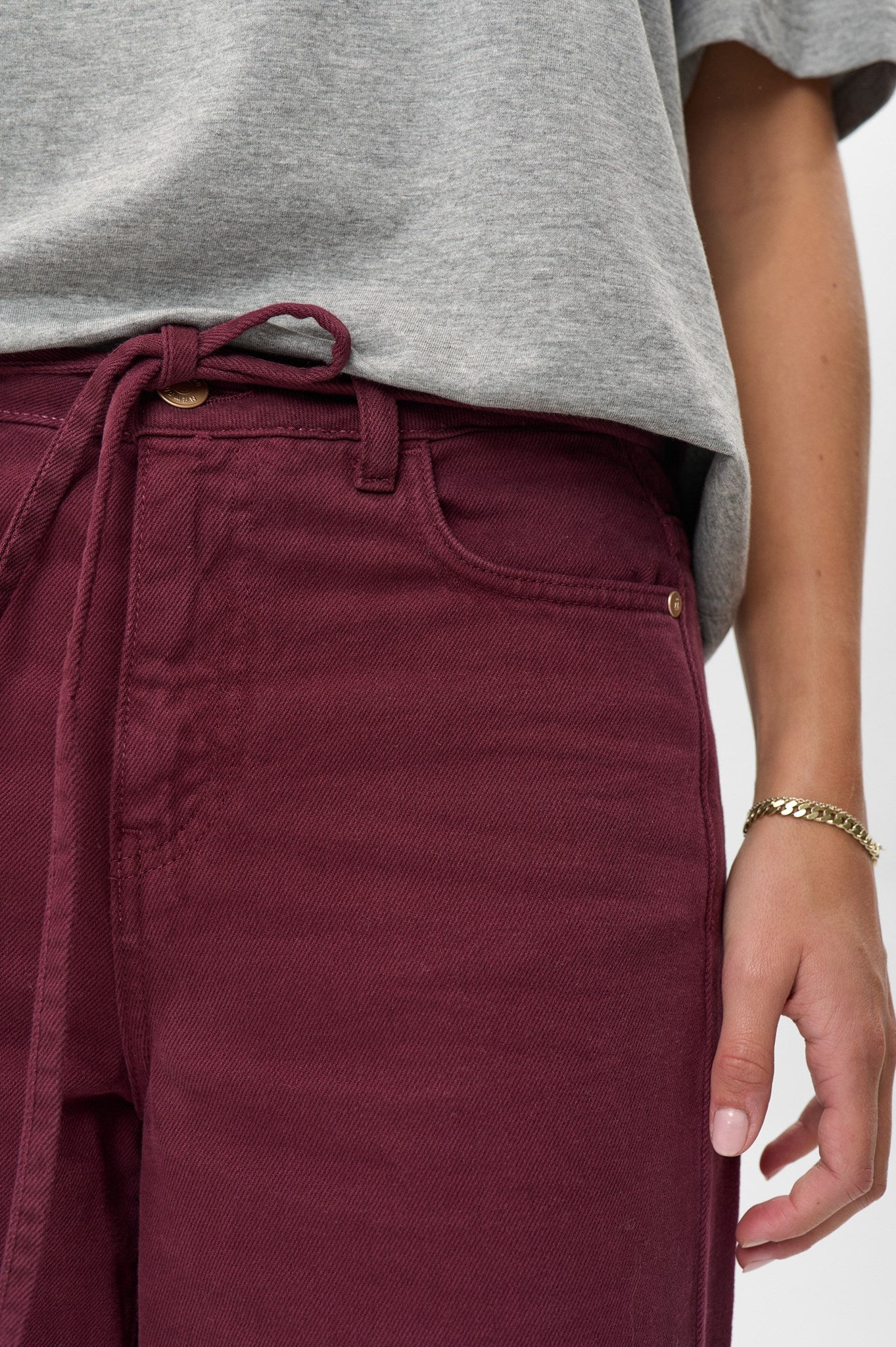 NUBROOKLYN SOLID JEANS - Winetasting - Image 4