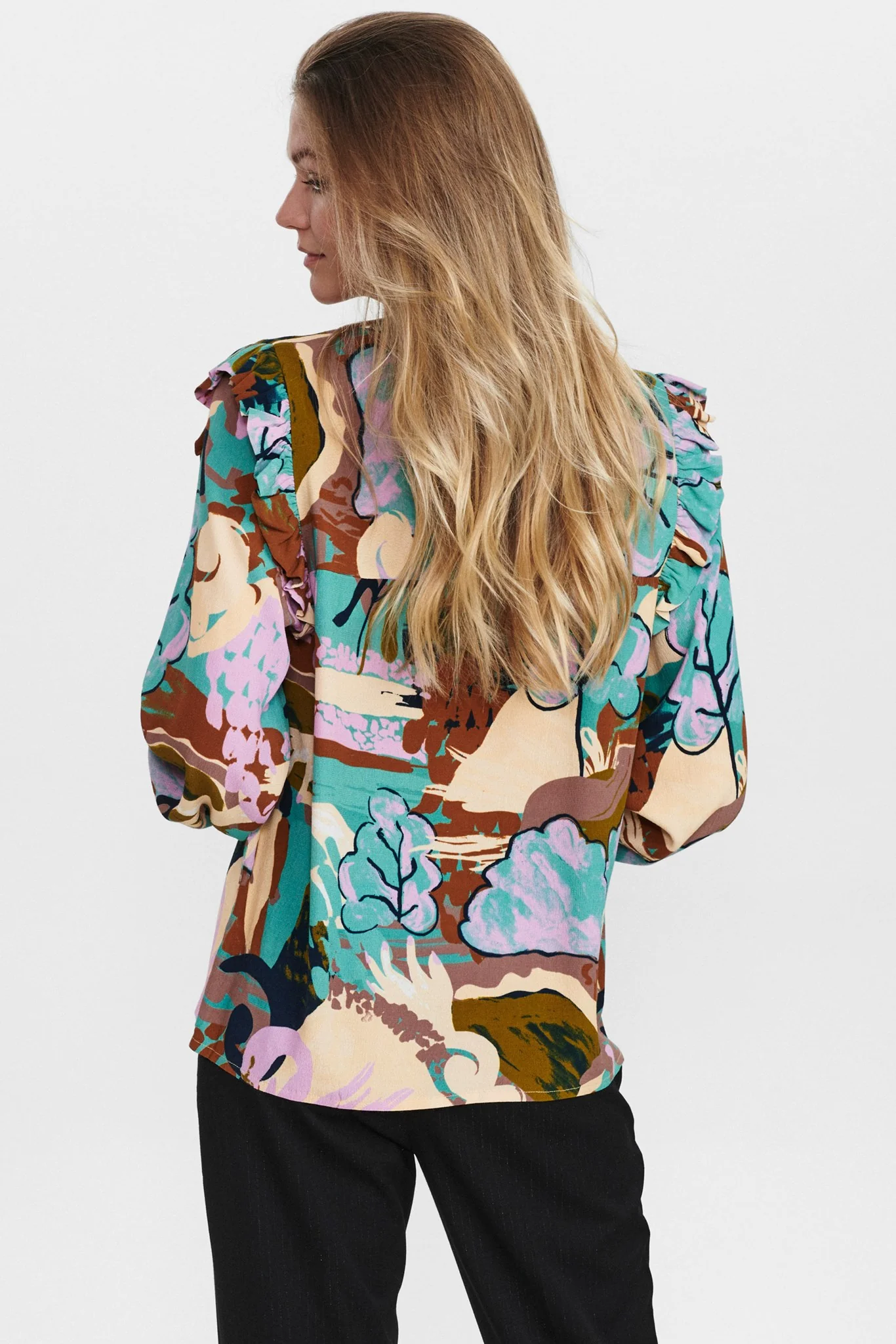 NUCALLOWAY BLOUSE - Wasabi - Image 2