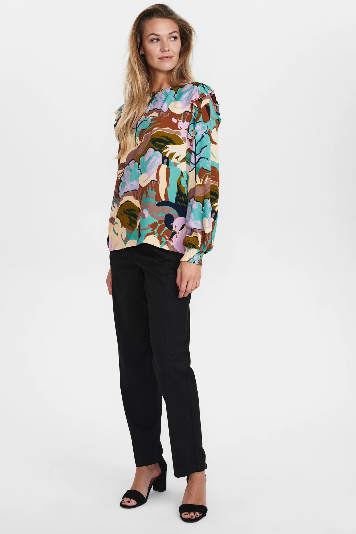 NUCALLOWAY BLOUSE - Wasabi - Image 3