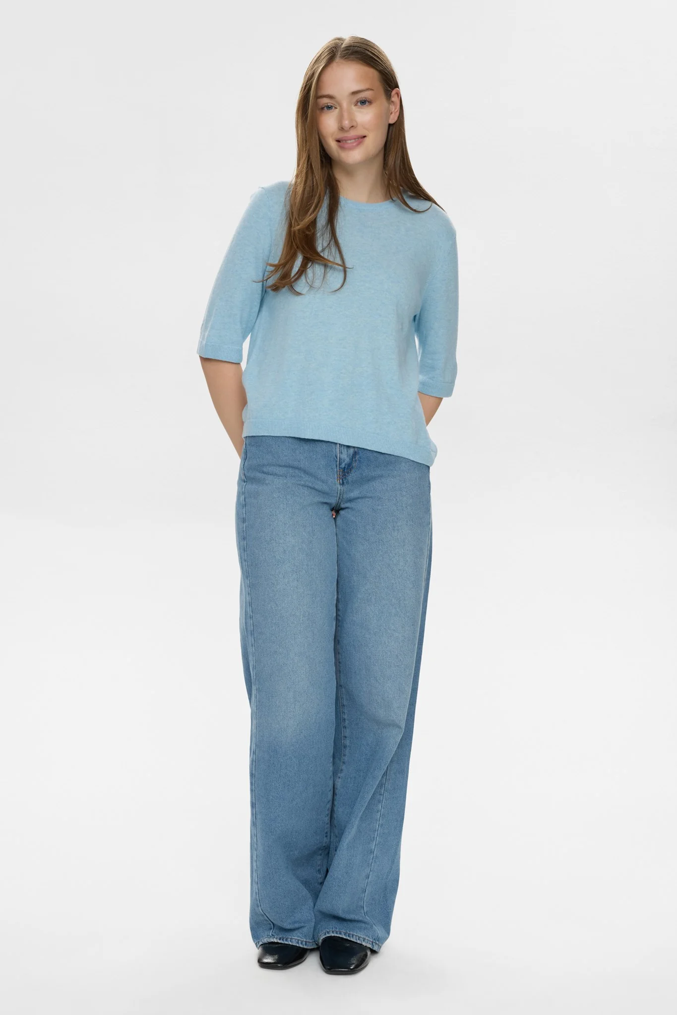 NUCALLY SS PULLOVER - Airy Blue - Image 3