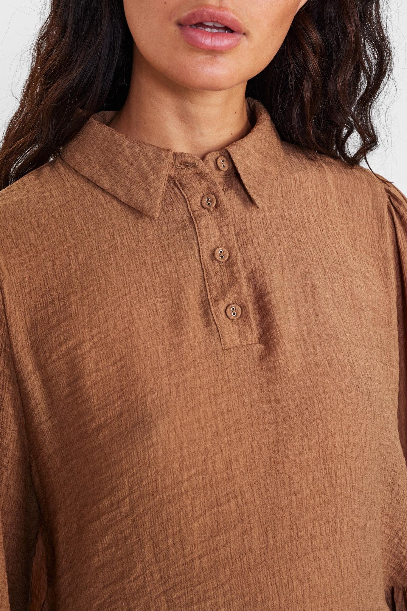 NUCALTINE BLOUSE - Otter - Image 5
