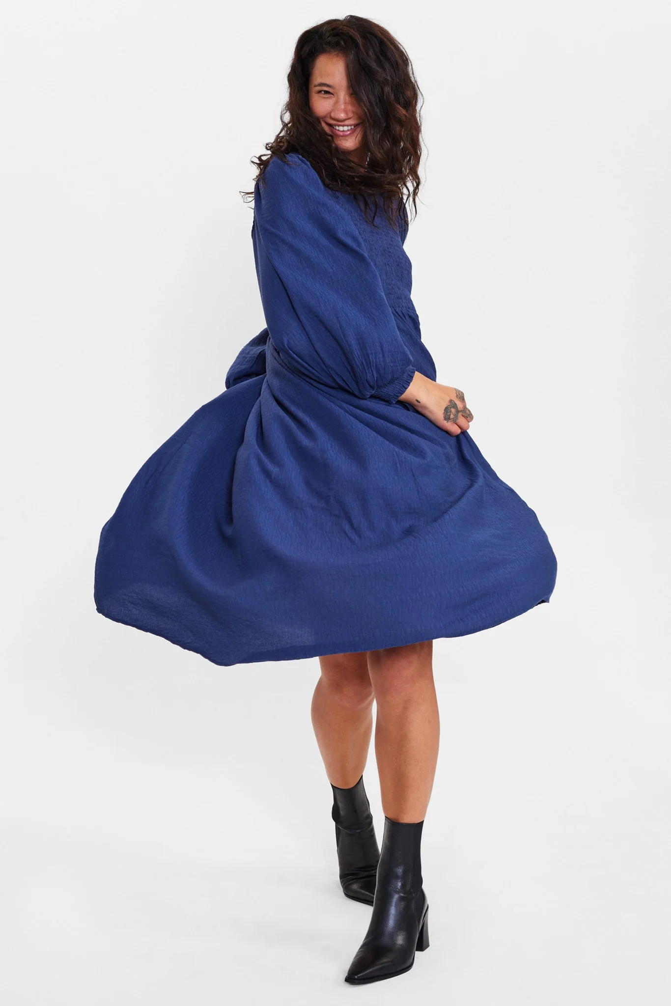 NUCALTINE DRESS - Dark Sapphire - Image 6