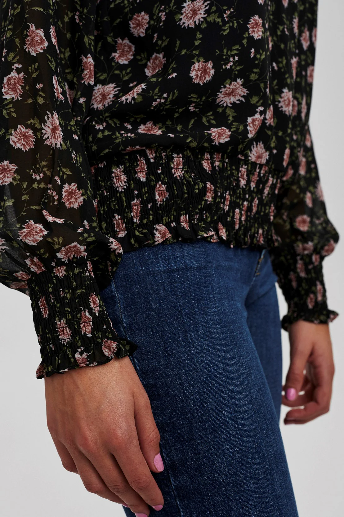 NUCALVIN BLOUSE - Caviar - Image 5