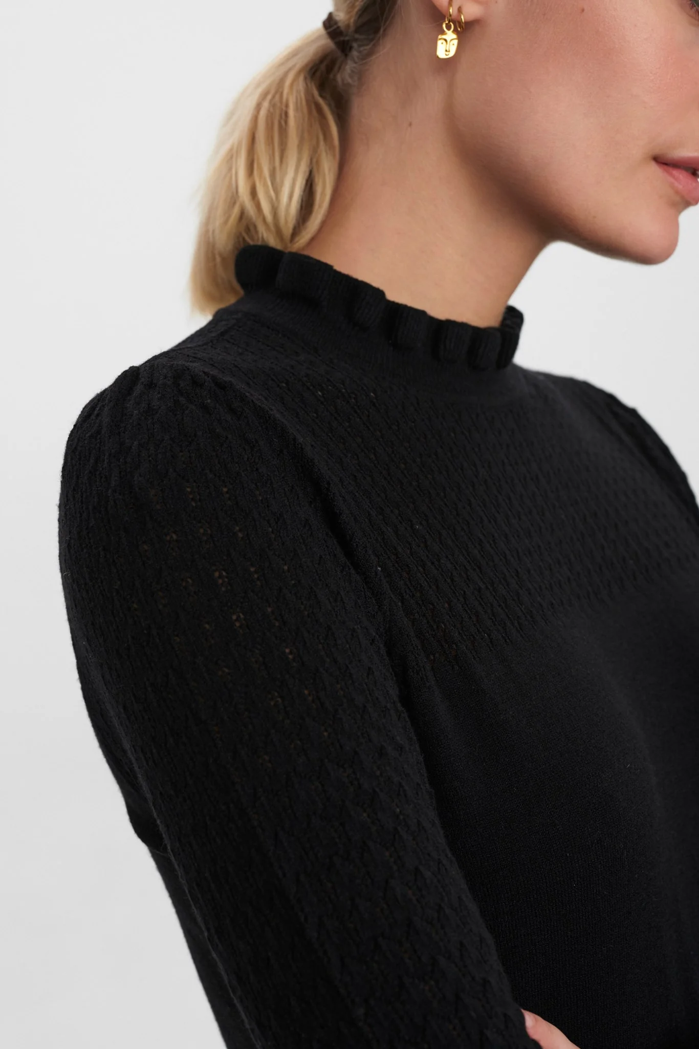 NUCAMELA HIGH NECK - Caviar - Image 5