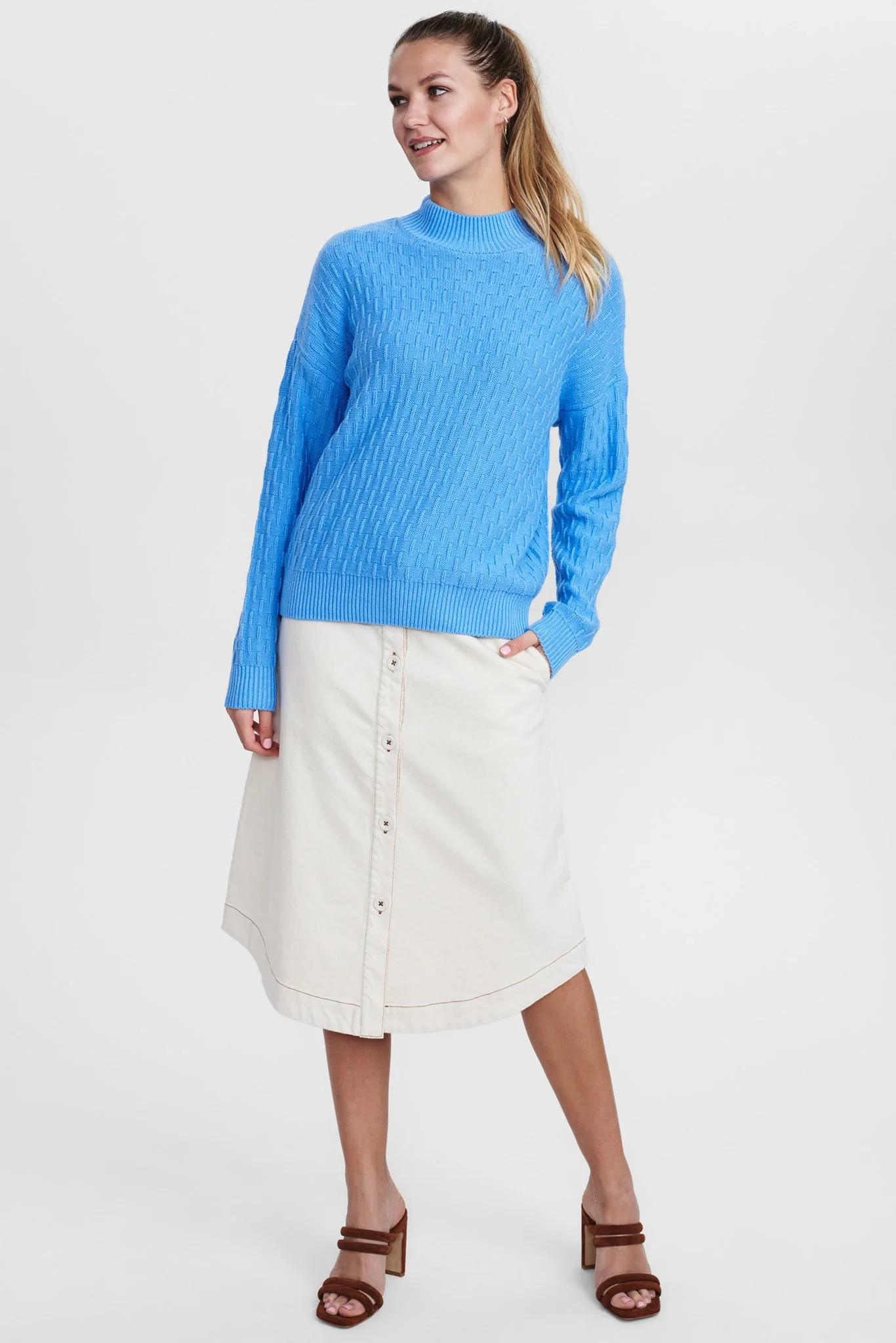NUCANTRELLE PULLOVER - Della Robbia Blue - Image 3