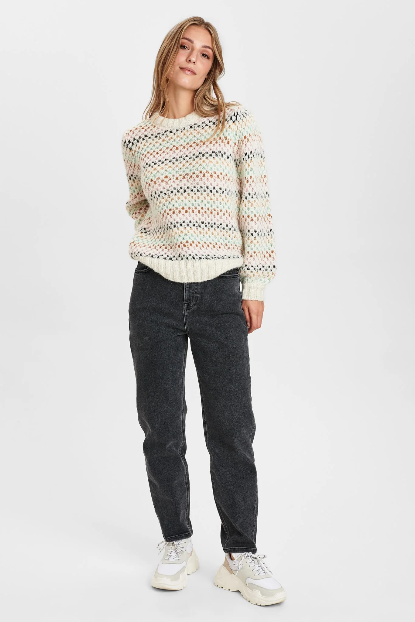 NUCARBEINNA PANTS  - Granit grey mel - Image 3