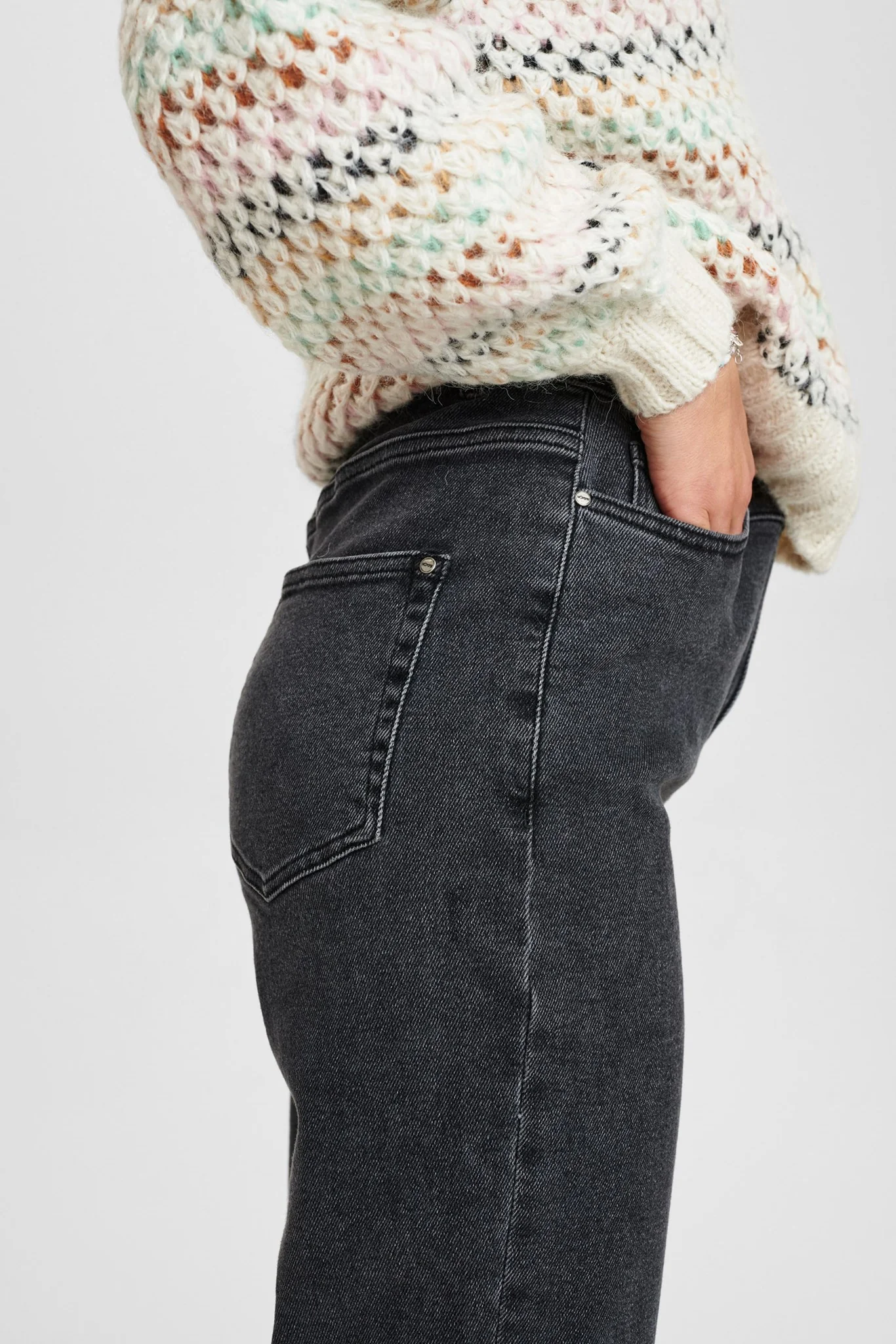NUCARBEINNA PANTS  - Granit grey mel - Image 4