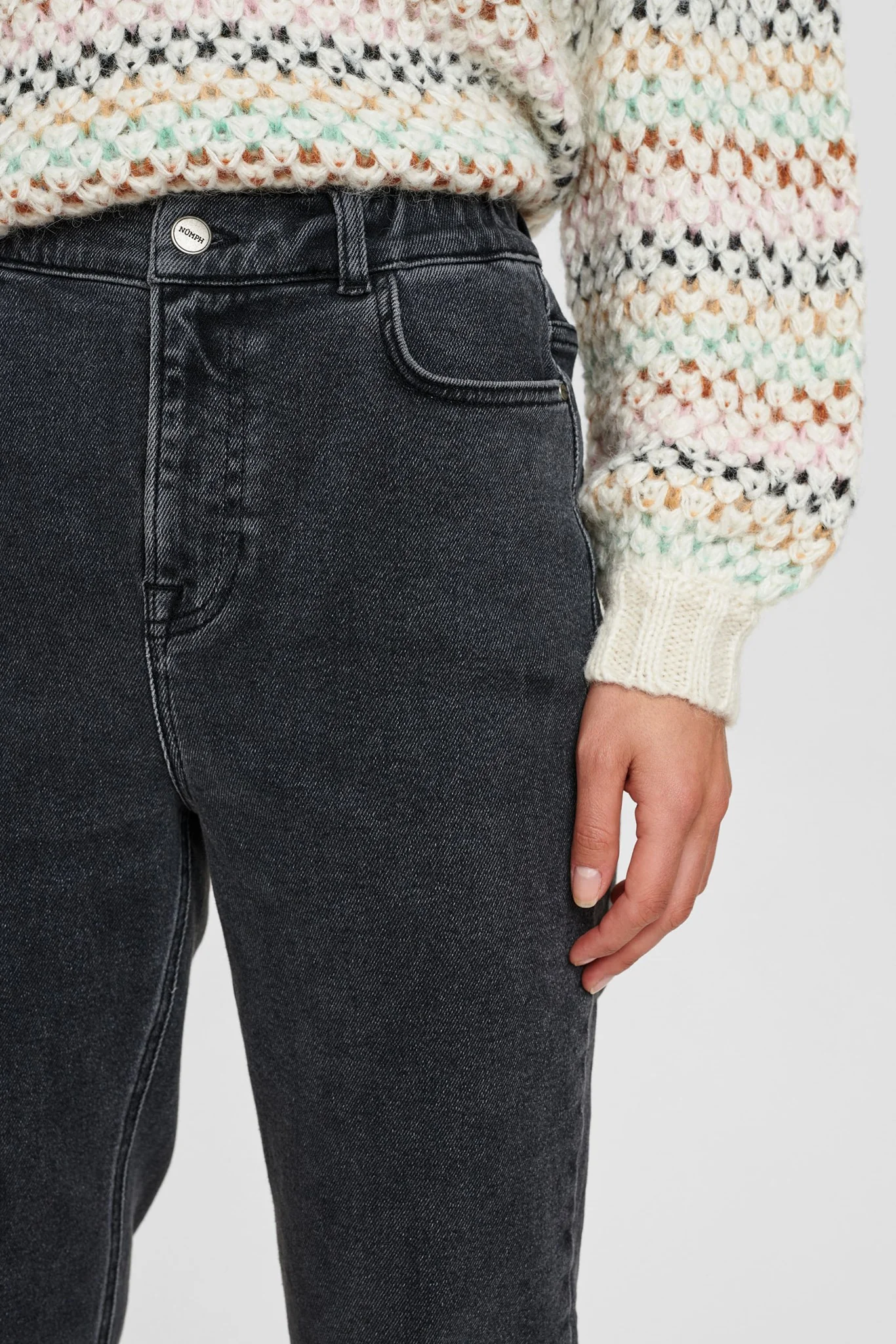 NUCARBEINNA PANTS  - Granit grey mel - Image 5