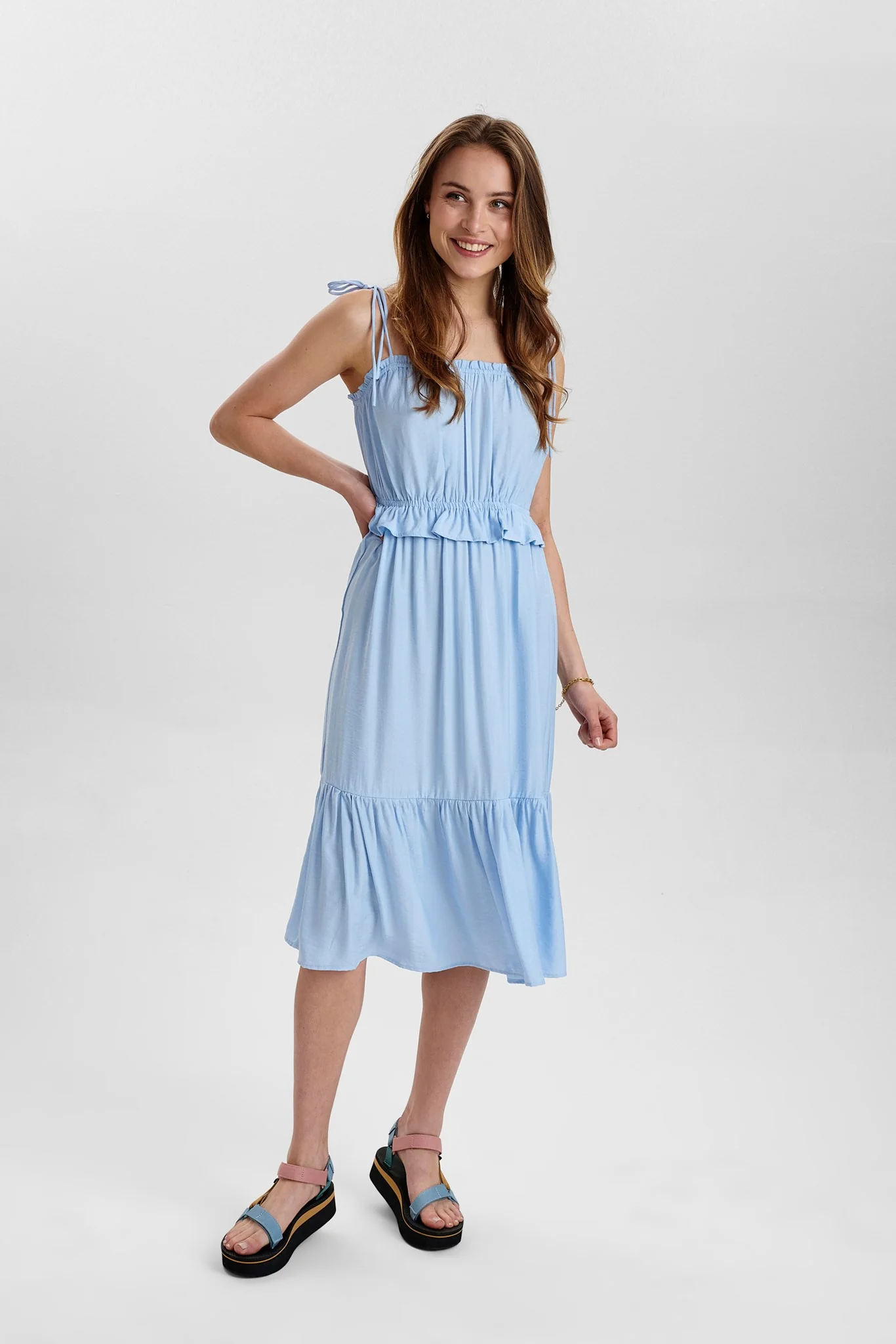 NUCAREZZA DRESS - Vista Blue - Image 3