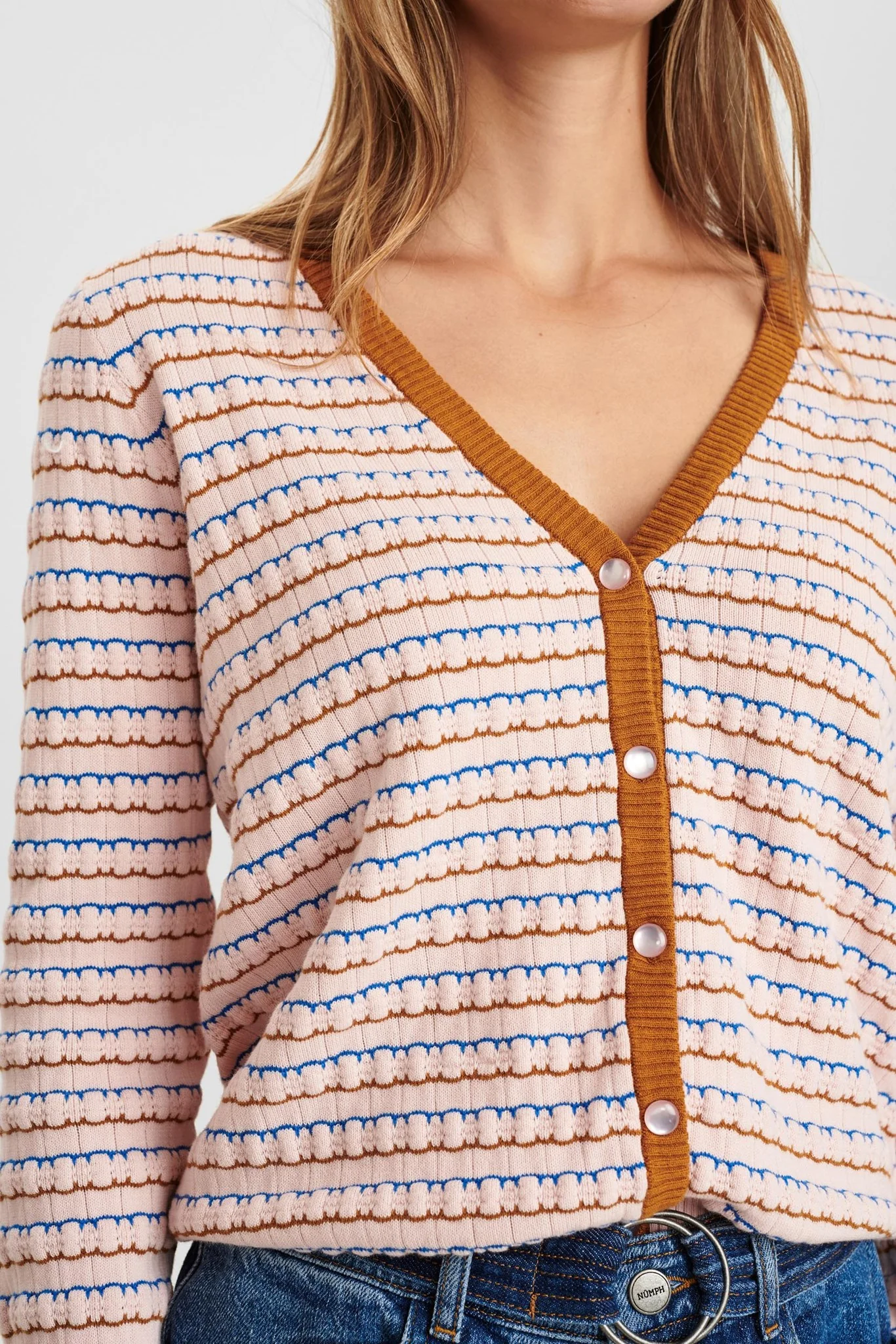 NUCARLEIGH CARDIGAN - Chalk Pink - Image 4