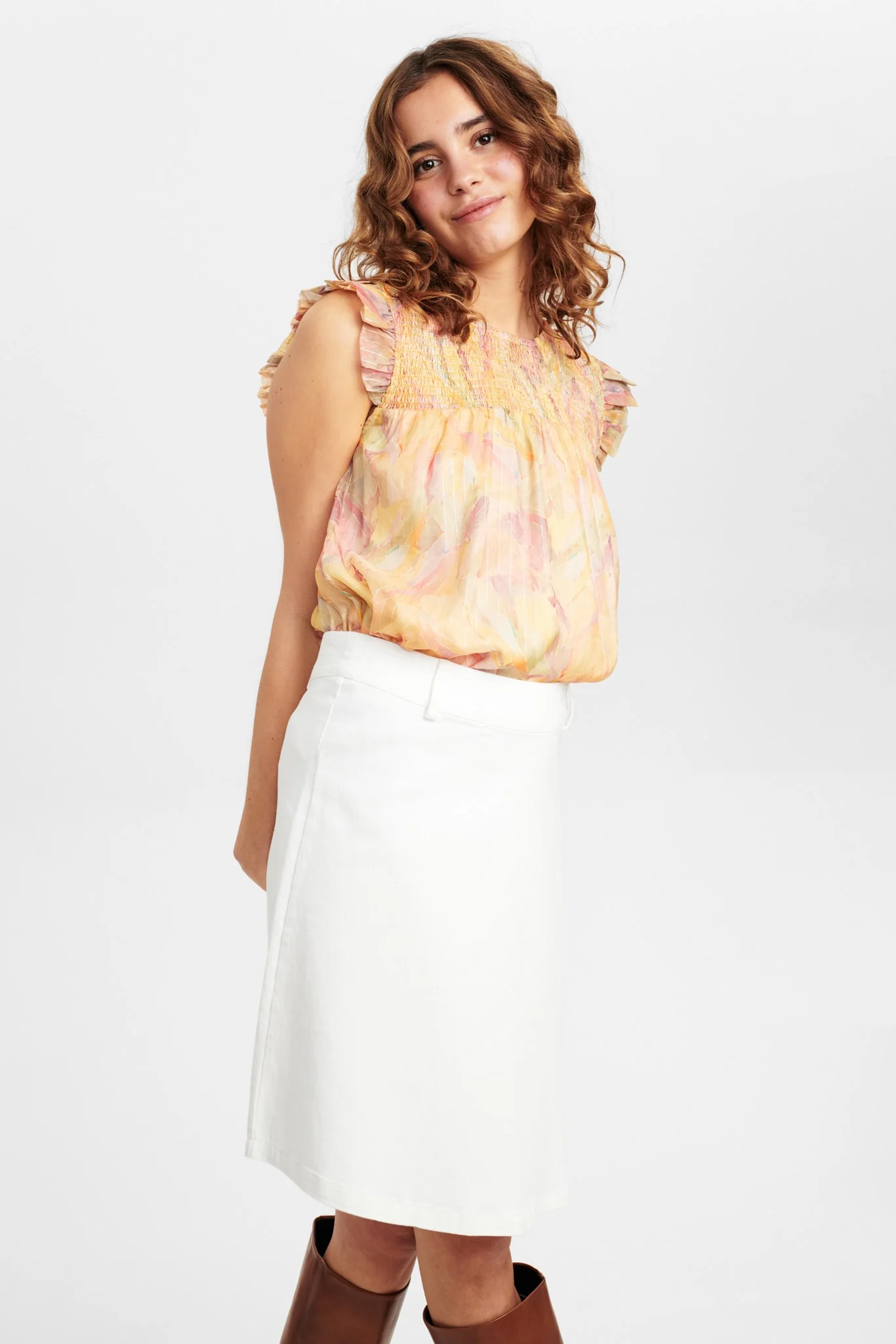 NUCARLISLE SKIRT - Bright White - Image 6