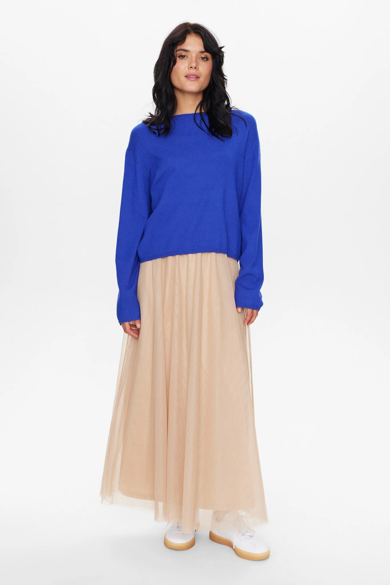 NUCARMA CROP PULLOVER   - Clematis Blue - Image 3