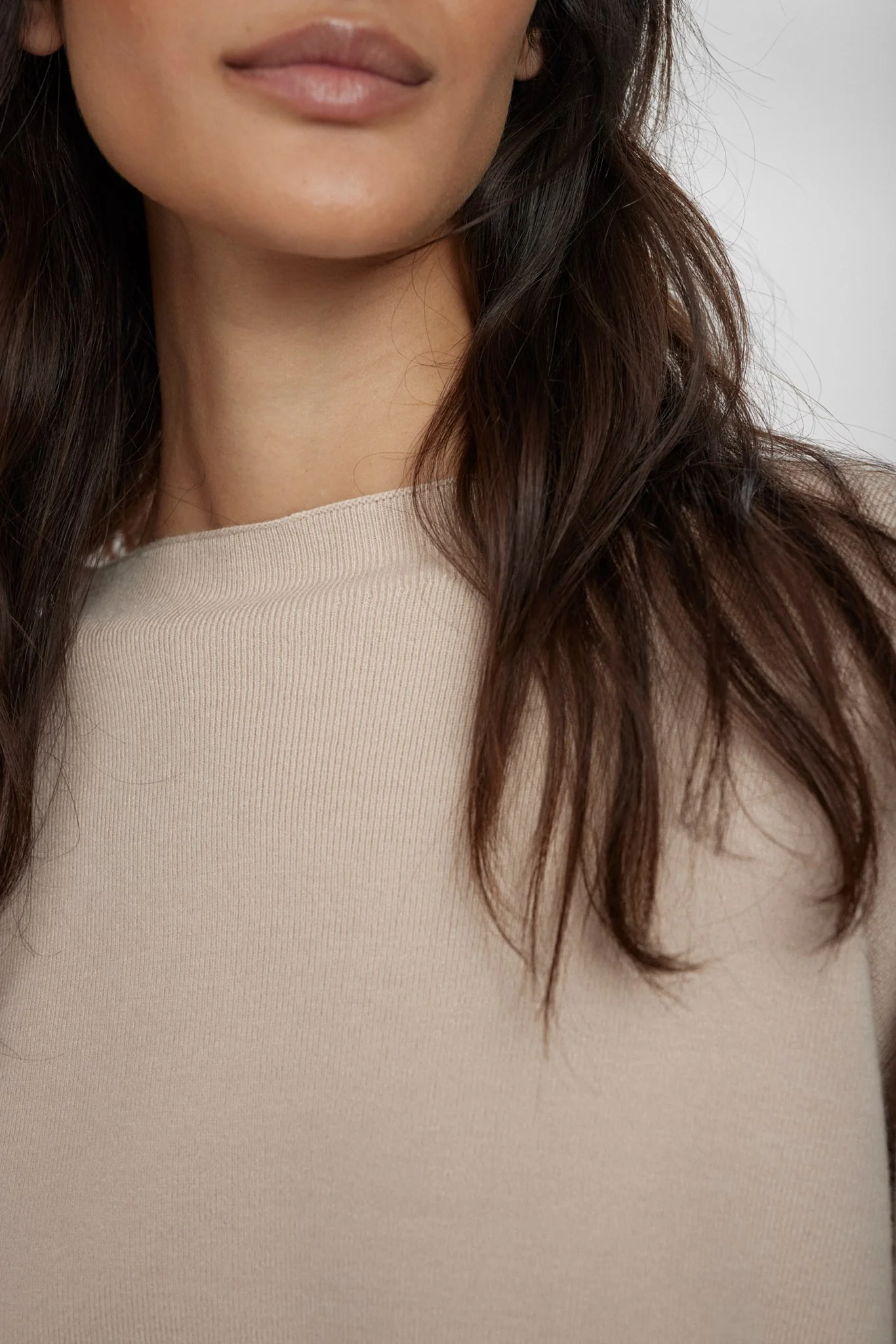 NUCARMA CROP PULLOVER   - Grey Morn - Image 4