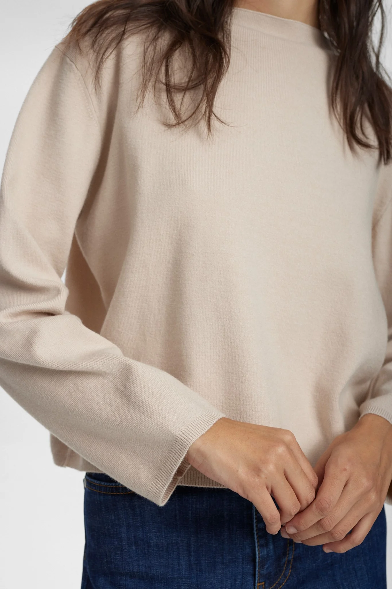 NUCARMA CROP PULLOVER   - Grey Morn - Image 5