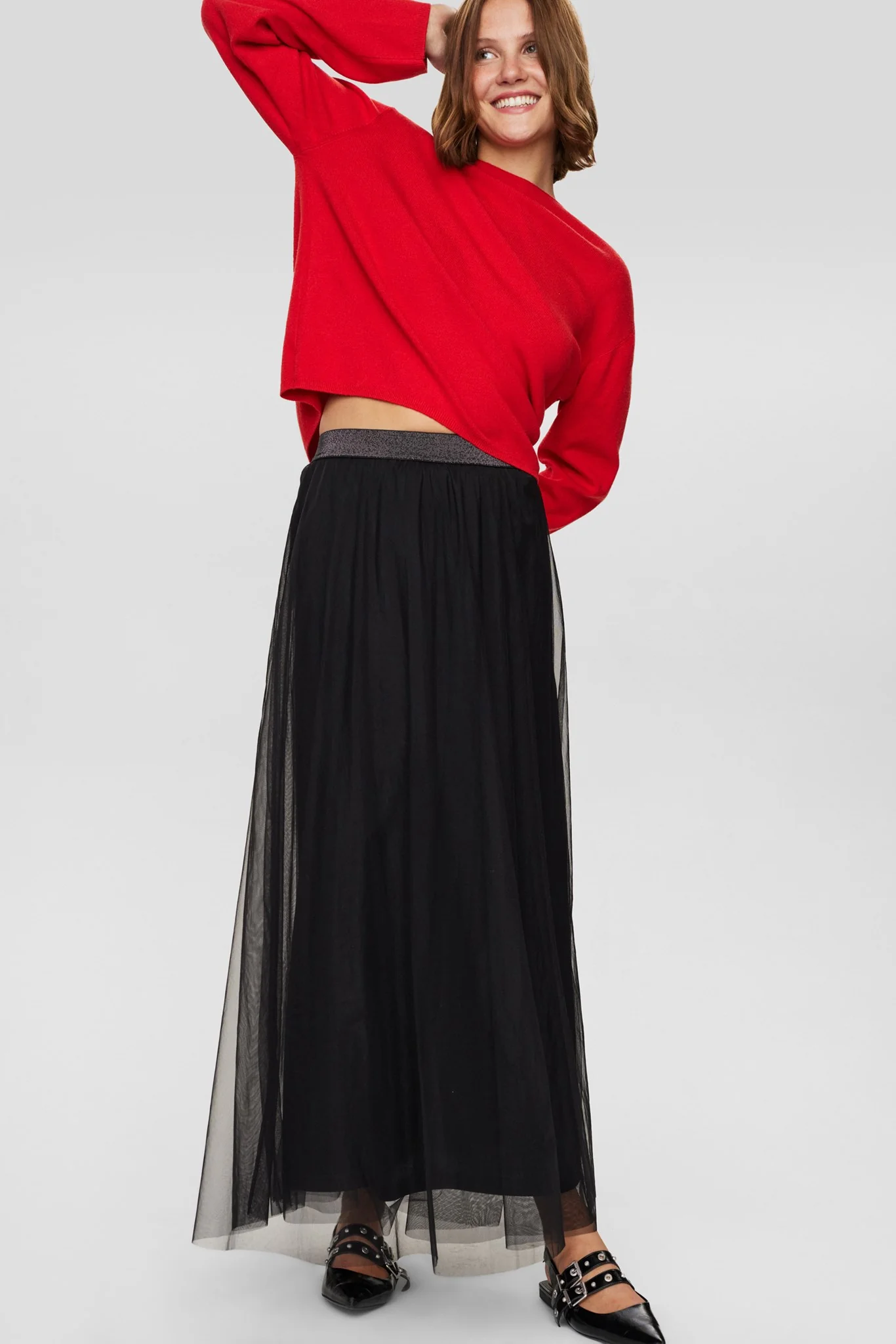 NUCARMA CROP PULLOVER   - High Risk Red - Image 10