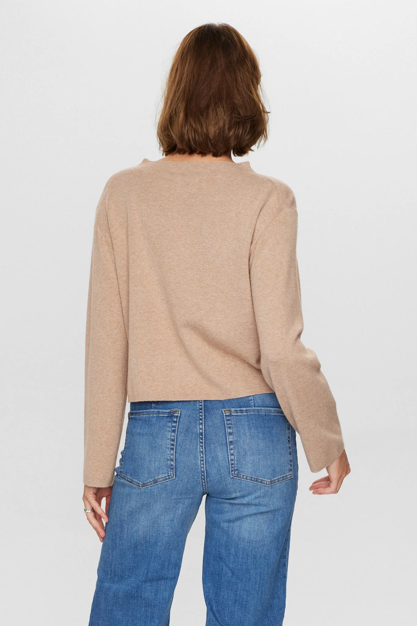 NUCARMA CROP PULLOVER   - Sesame Melange - Image 2