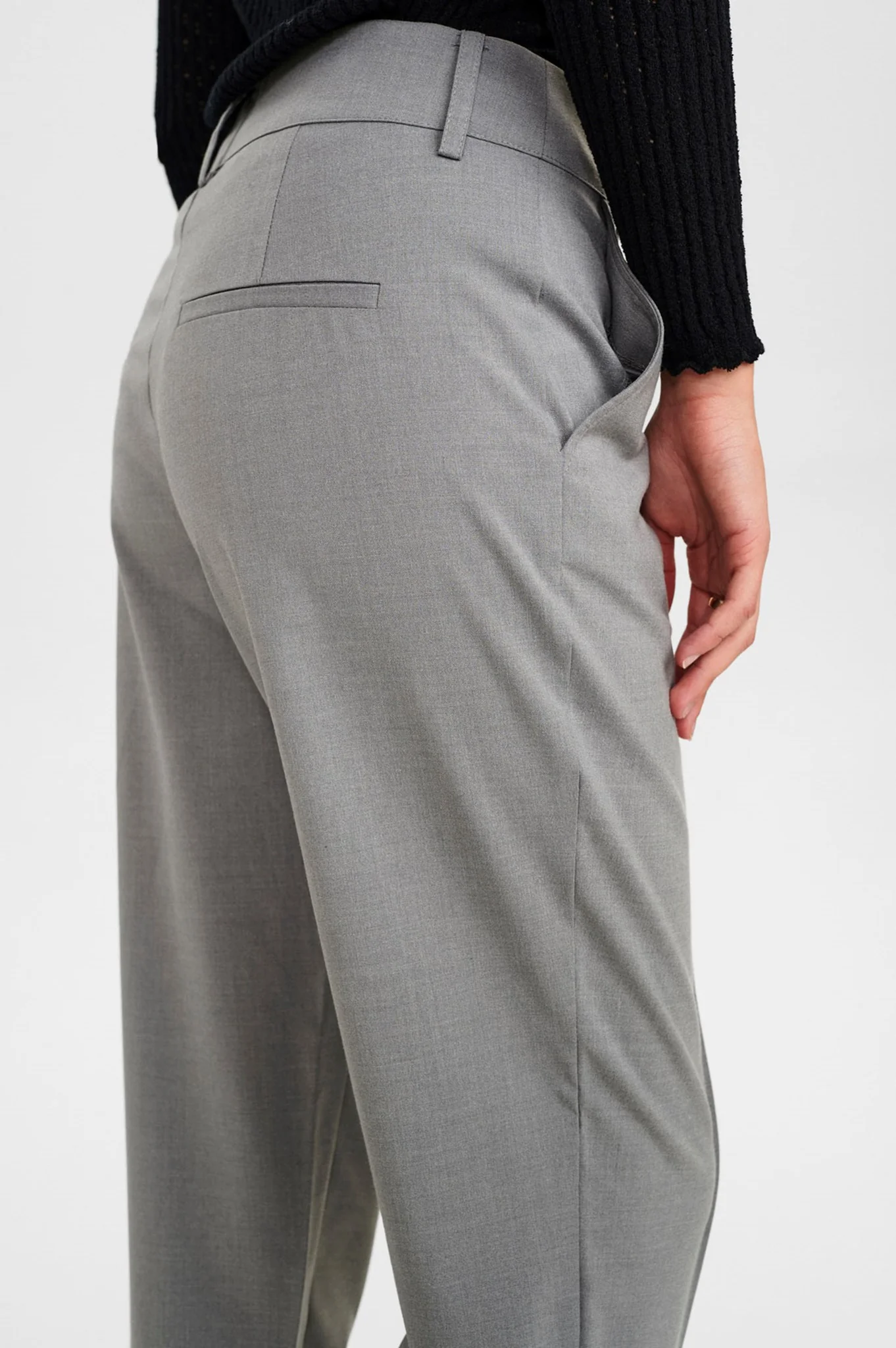 NUCARO PANT - Light grey mel - Image 5