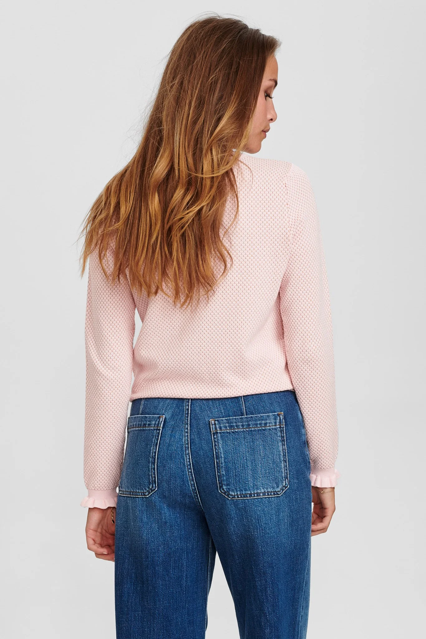 NUCARSON CARDIGAN - Chalk Pink - Image 2