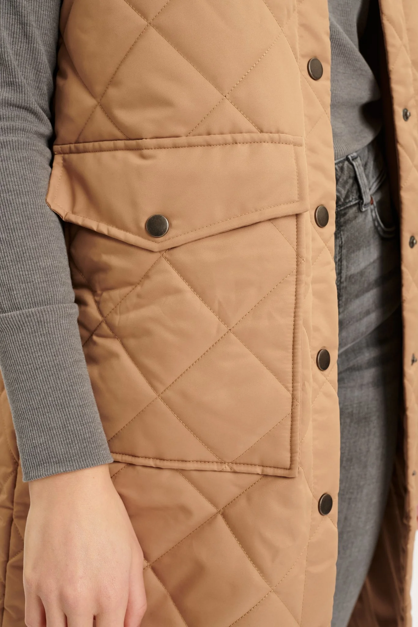 NUCARTER WAISTCOAT - Tannin - Image 5
