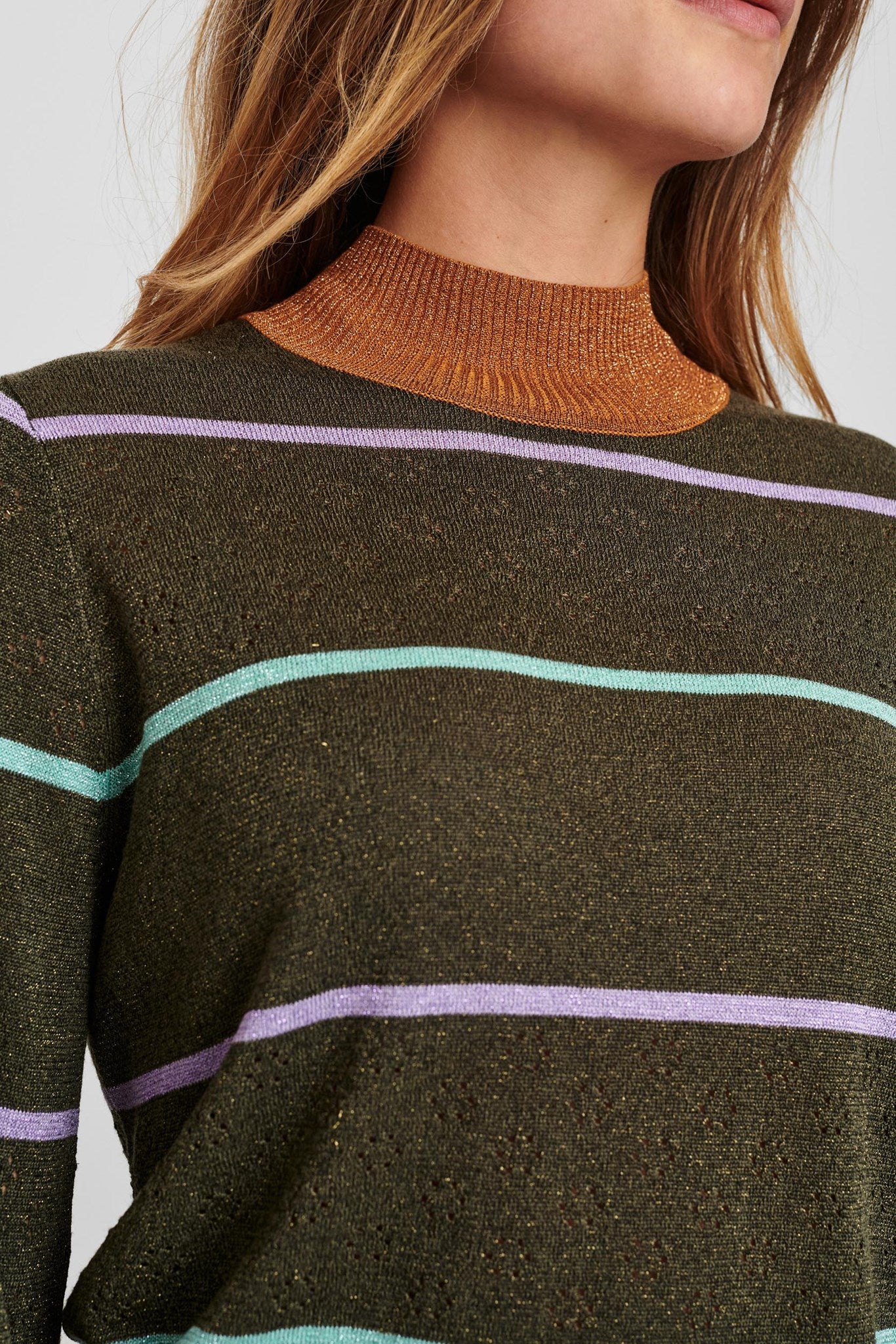 NUCARWEN TURTLENECK - Grape leaf - Image 4