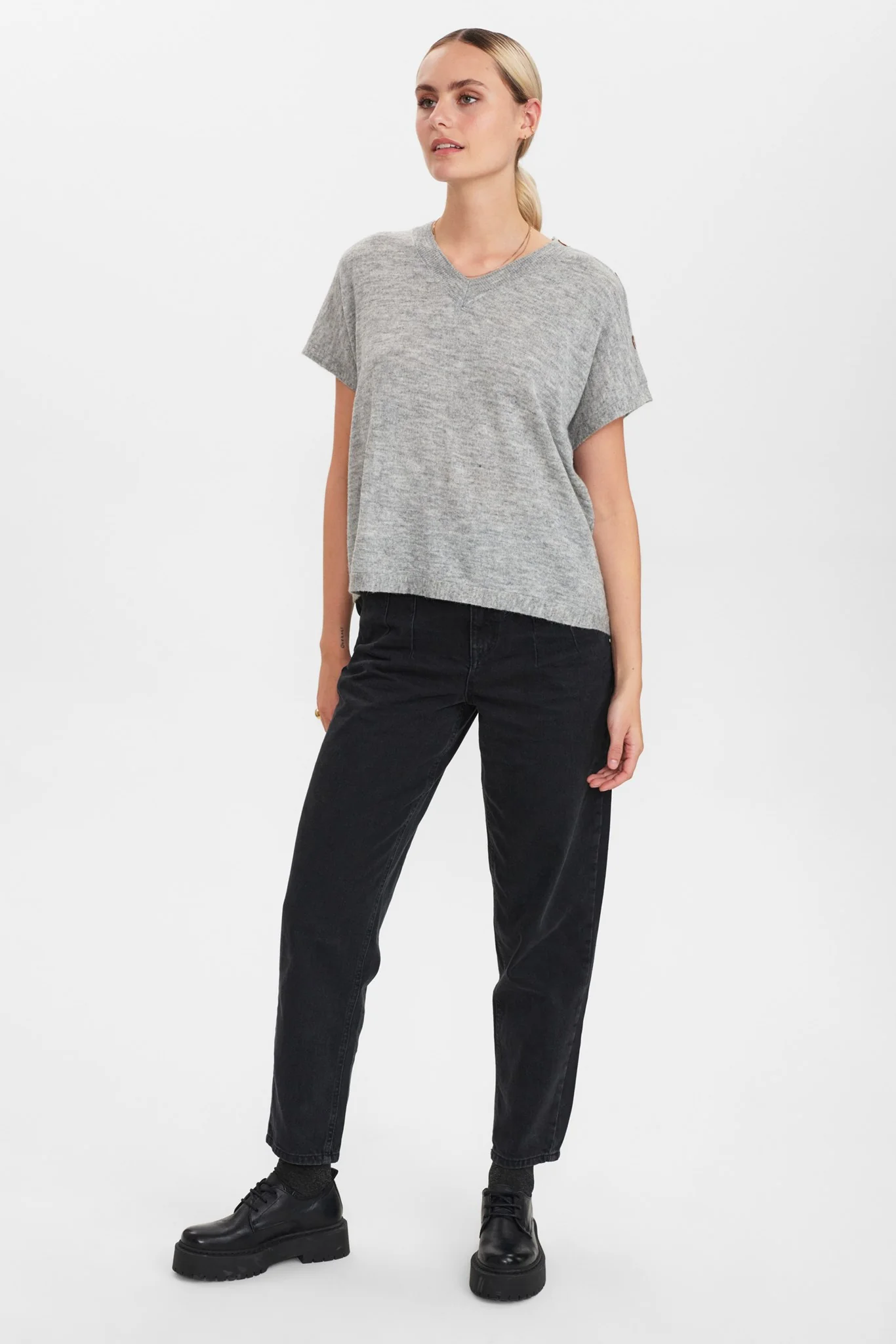 NUCARYS PULLOVER - NOOS - Light grey mel - Image 3