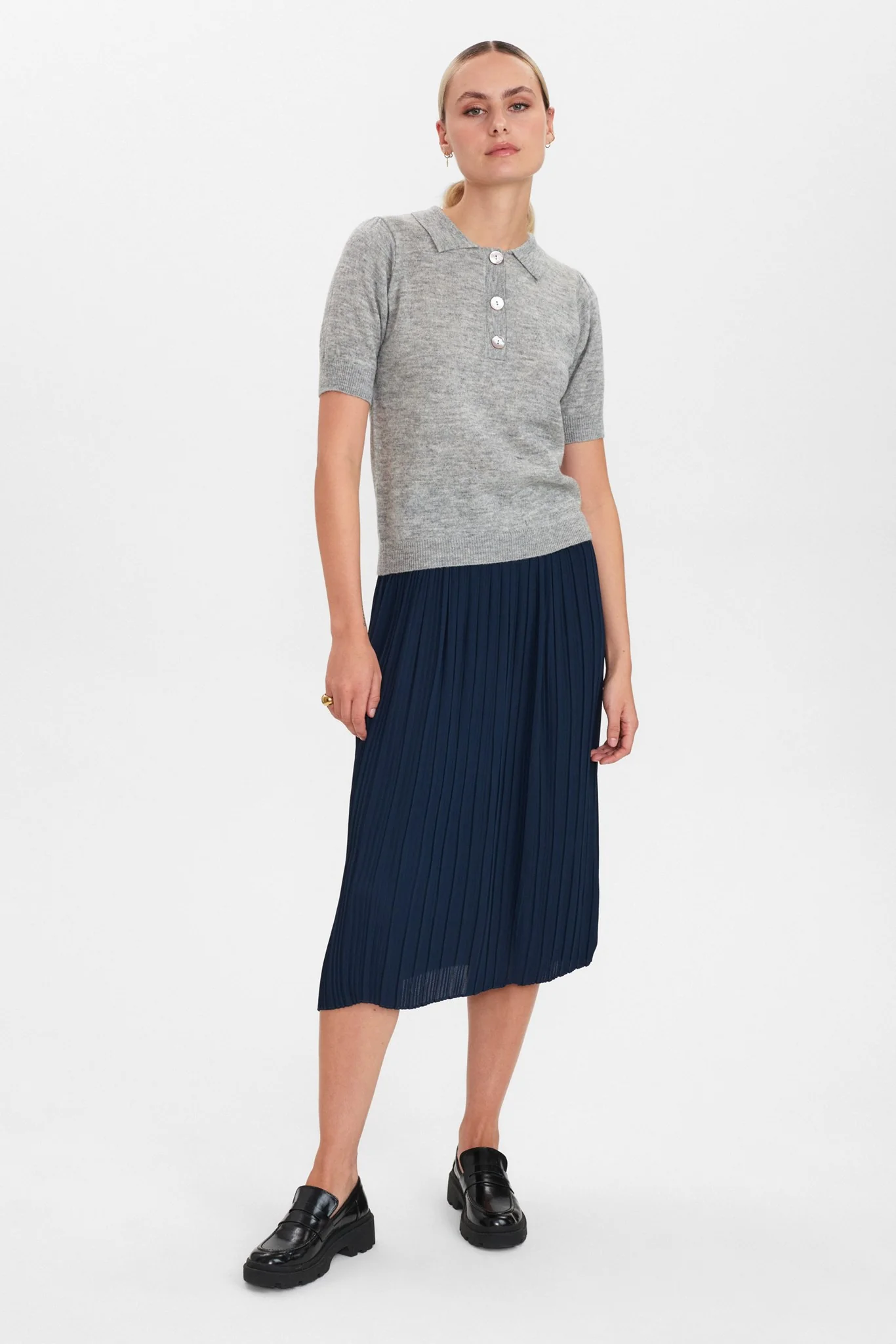 NUCARYS SS PULLOVER - NOOS  - Light grey mel - Image 3