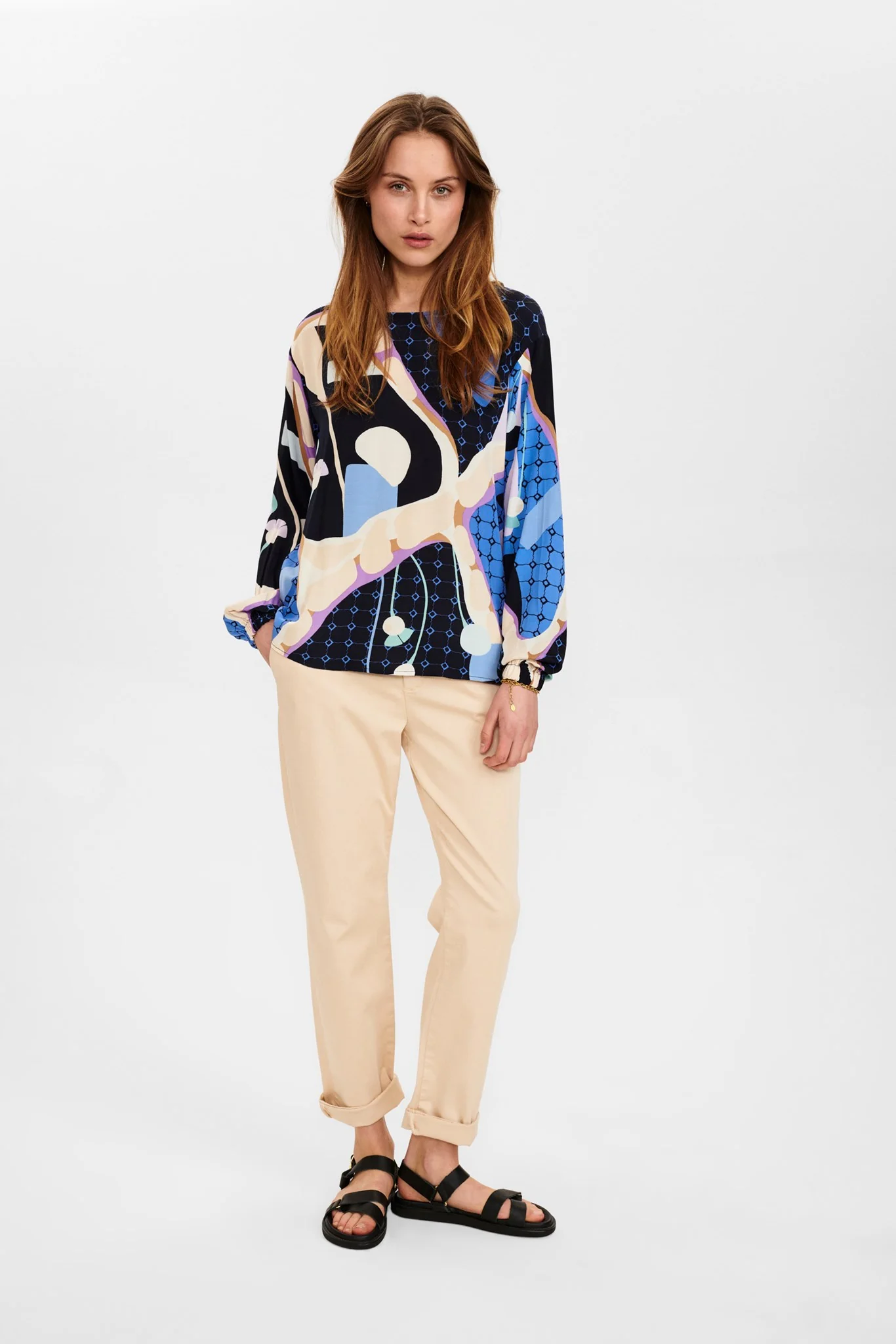 NUCASEY BLOUSE - Dark Sapphire - Image 3