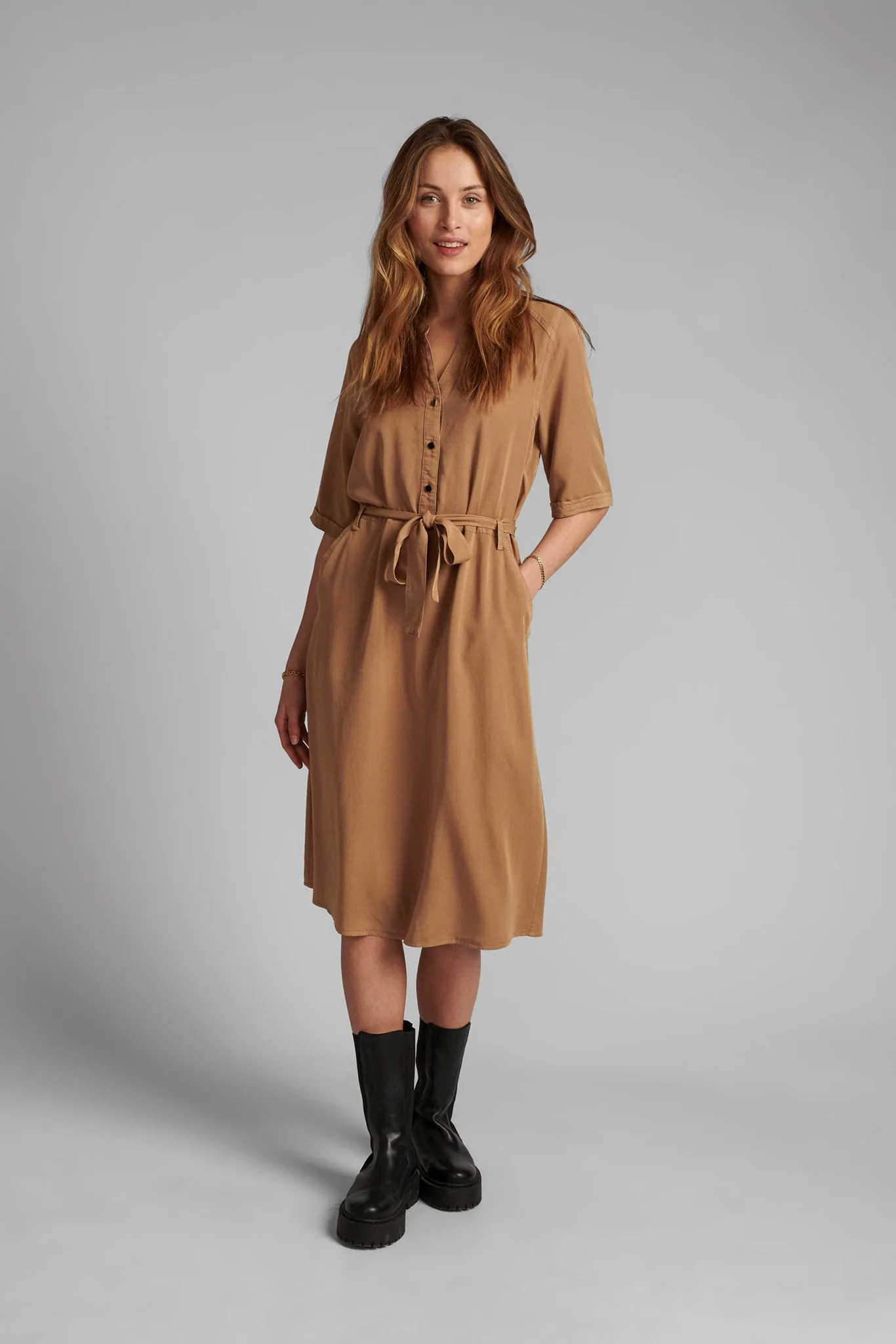 NUCASILDA DRESS - Tannin - Image 3