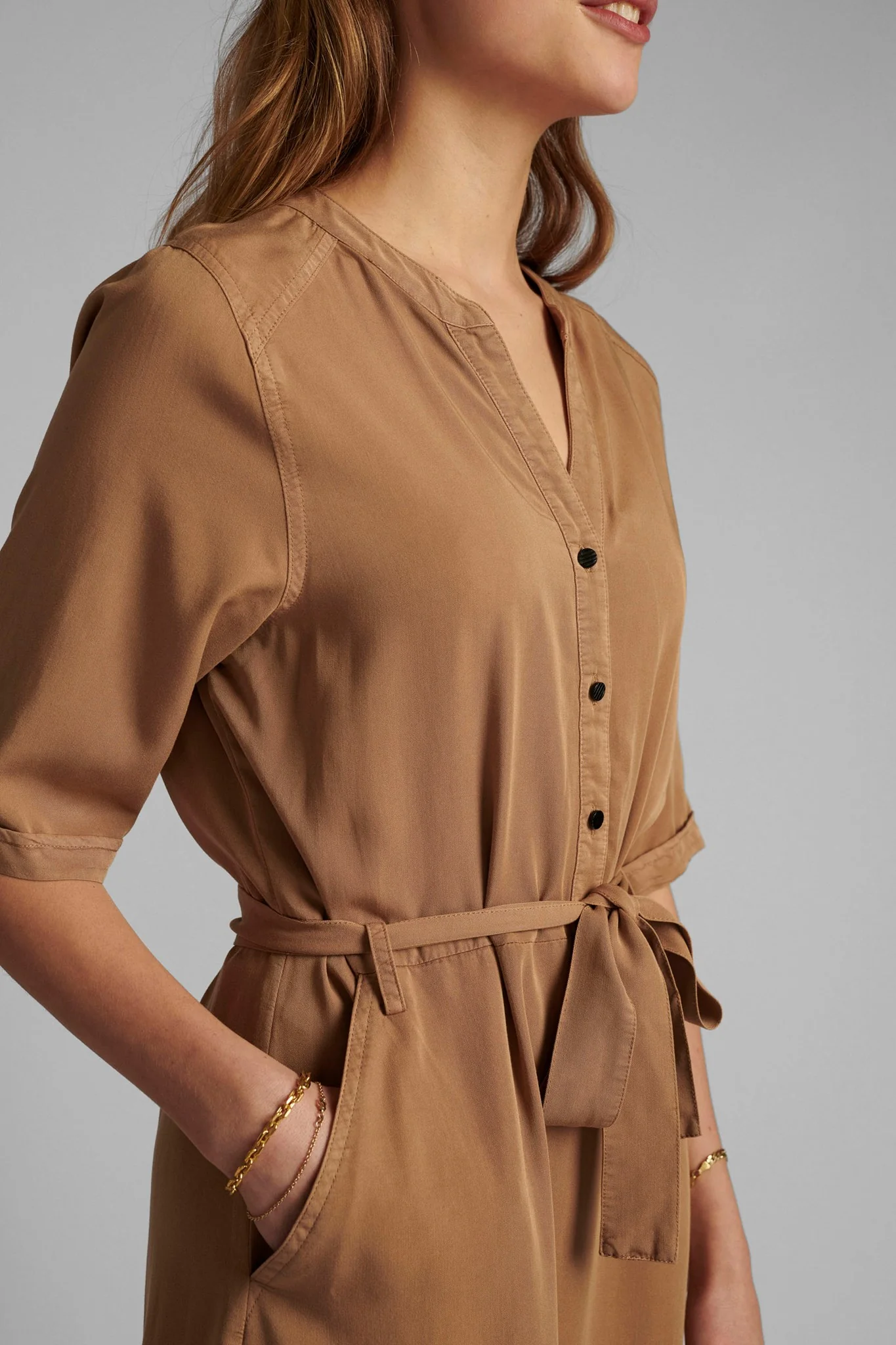 NUCASILDA DRESS - Tannin - Image 4